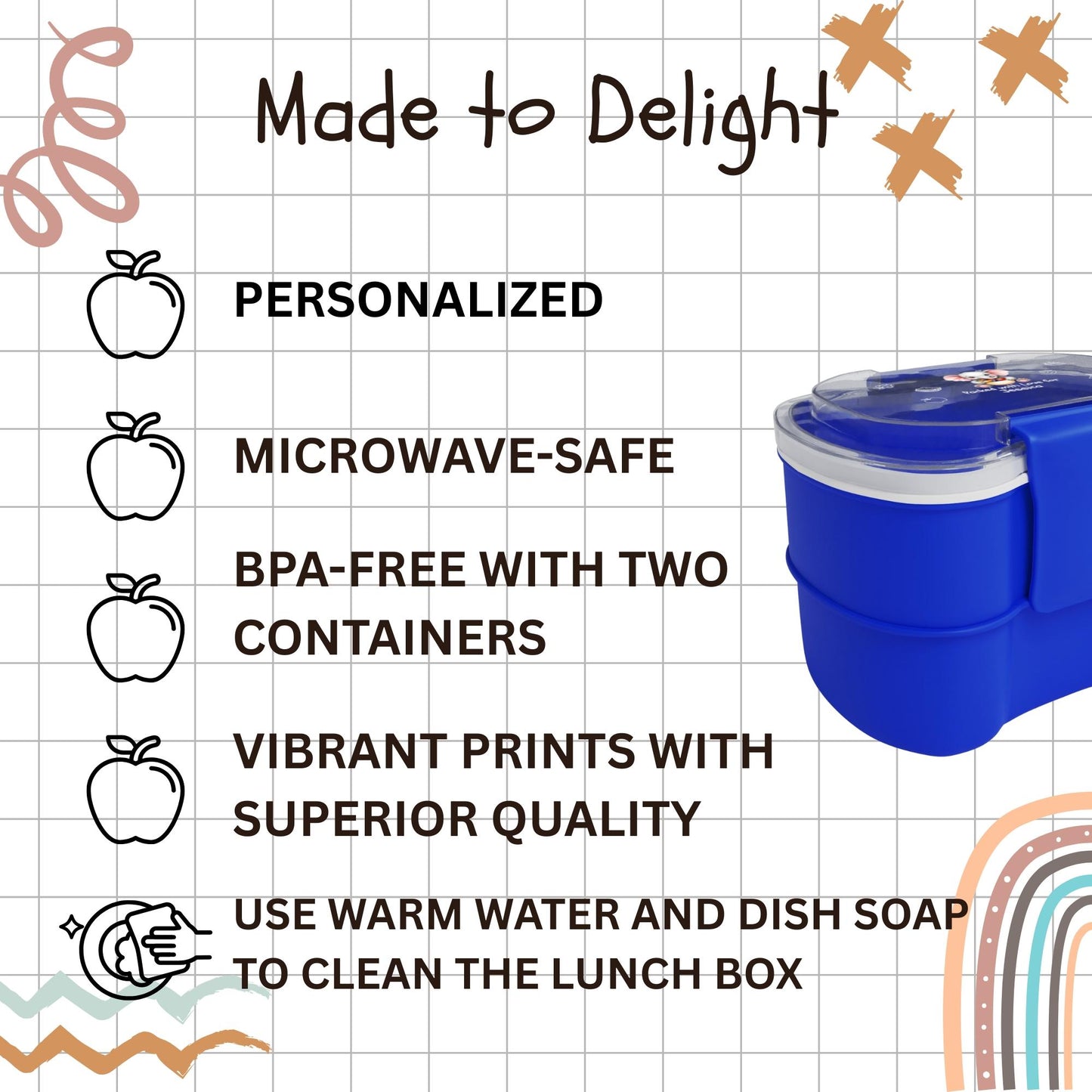 Personalized Kids Bento Box