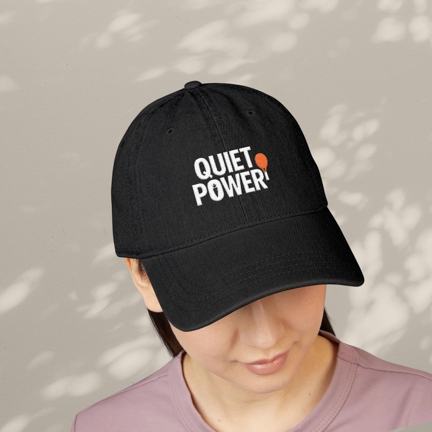 Embroidered Denim Hat for Tennis Lovers