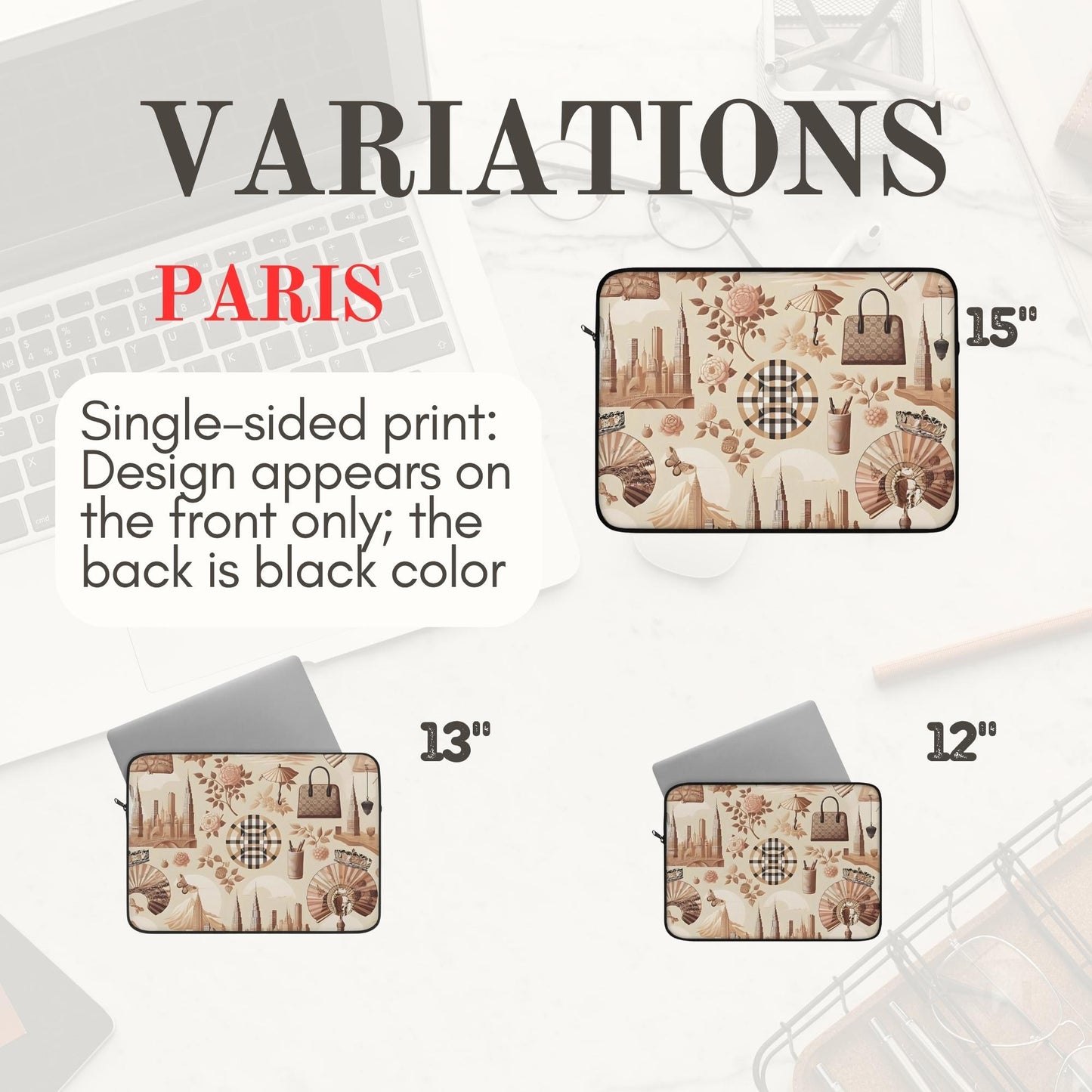 Laptop Sleeve Paris