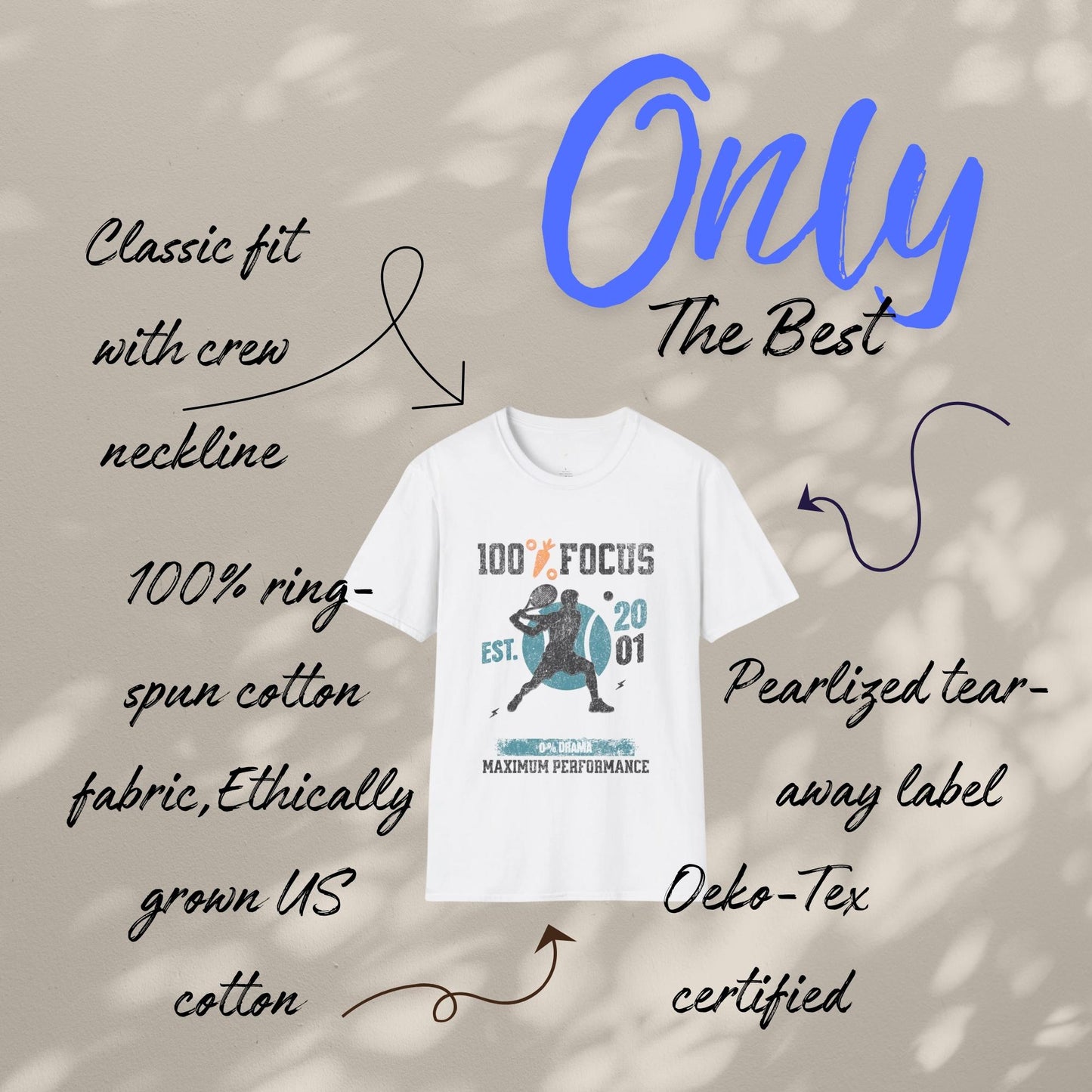 Tennis Lover T-Shirt - Unisex Softstyle