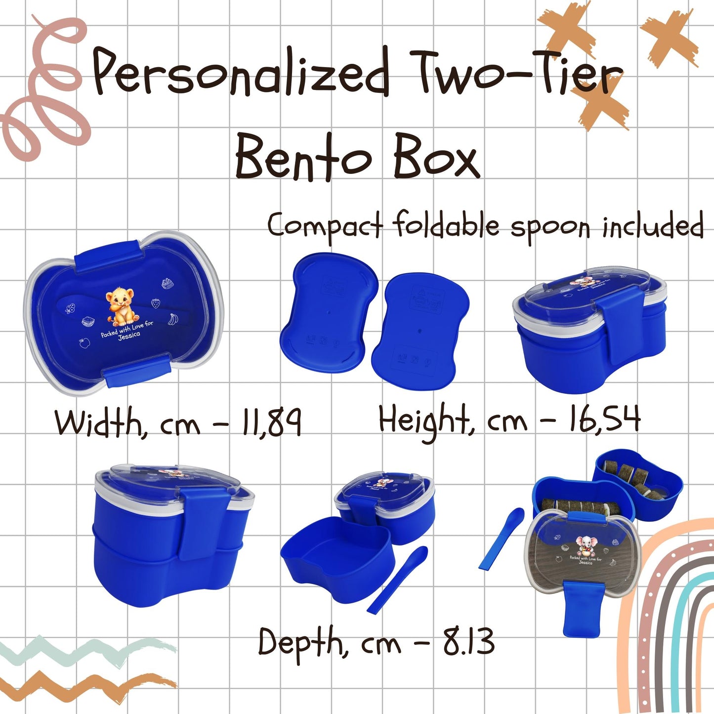 Personalized Kids Bento Box