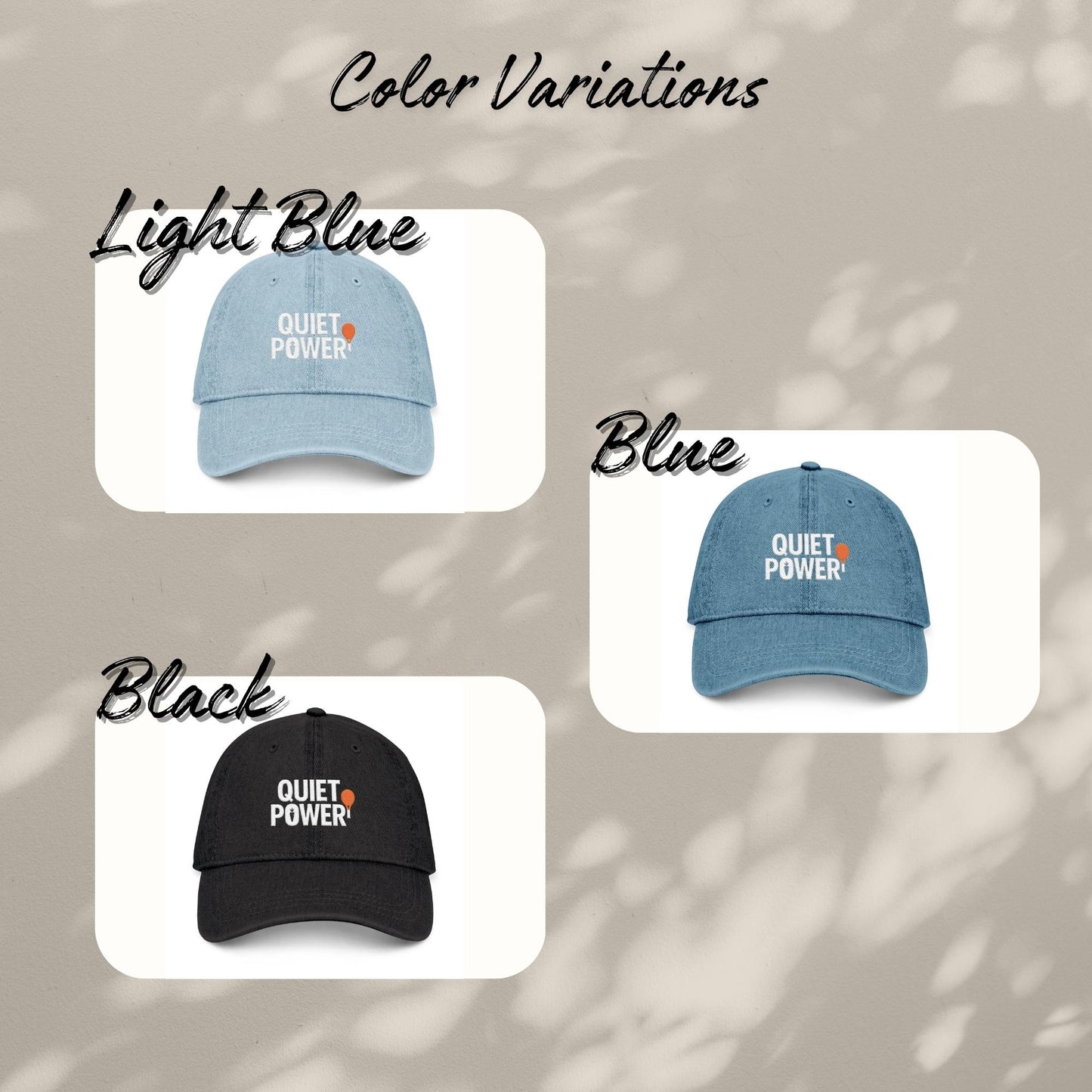 Embroidered Denim Hat for Tennis Lovers