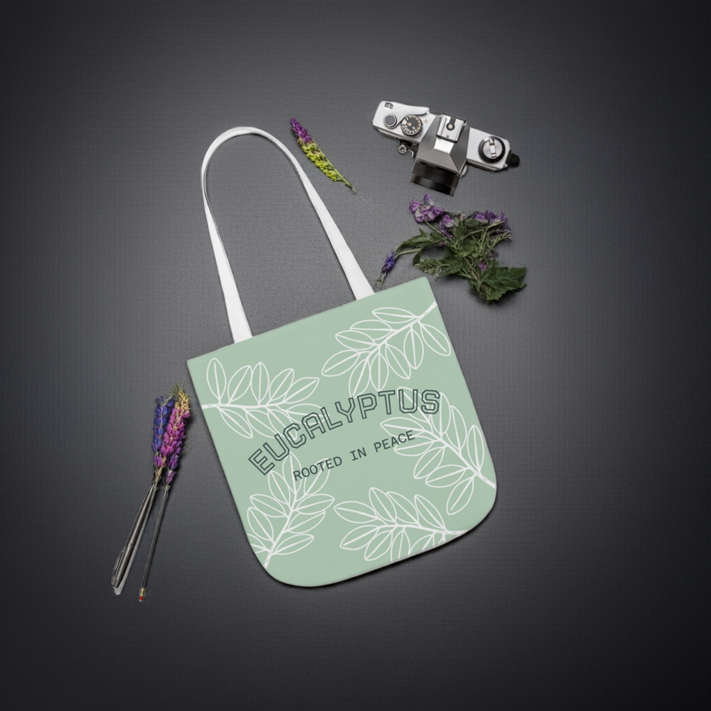 Canvas Tote Bag - Eucalyptus Leaf Design