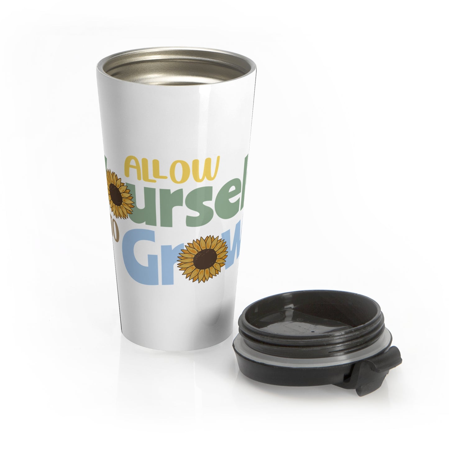 Inspirational Travel Mug Allow Yourself To Grow
