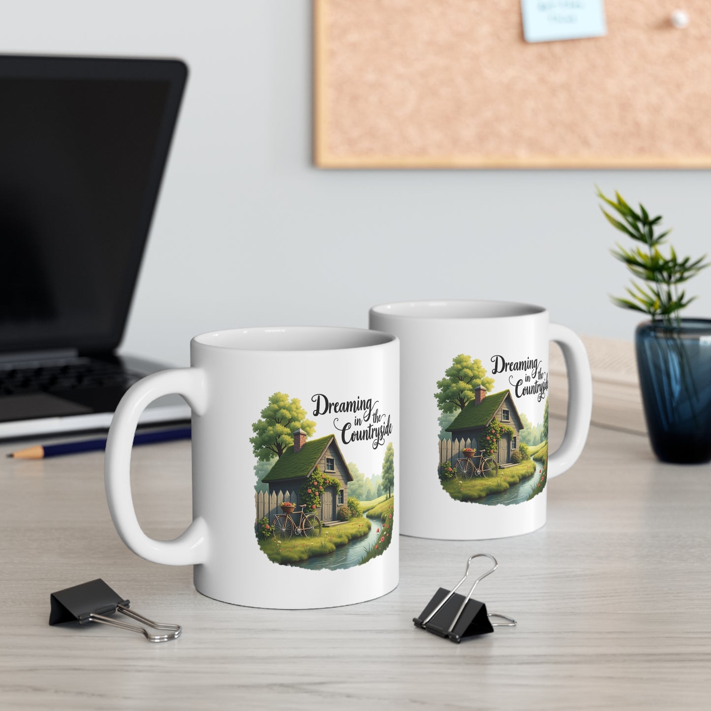 Farmhouse Coffee Mug 11oz, Countryside Dream Cup