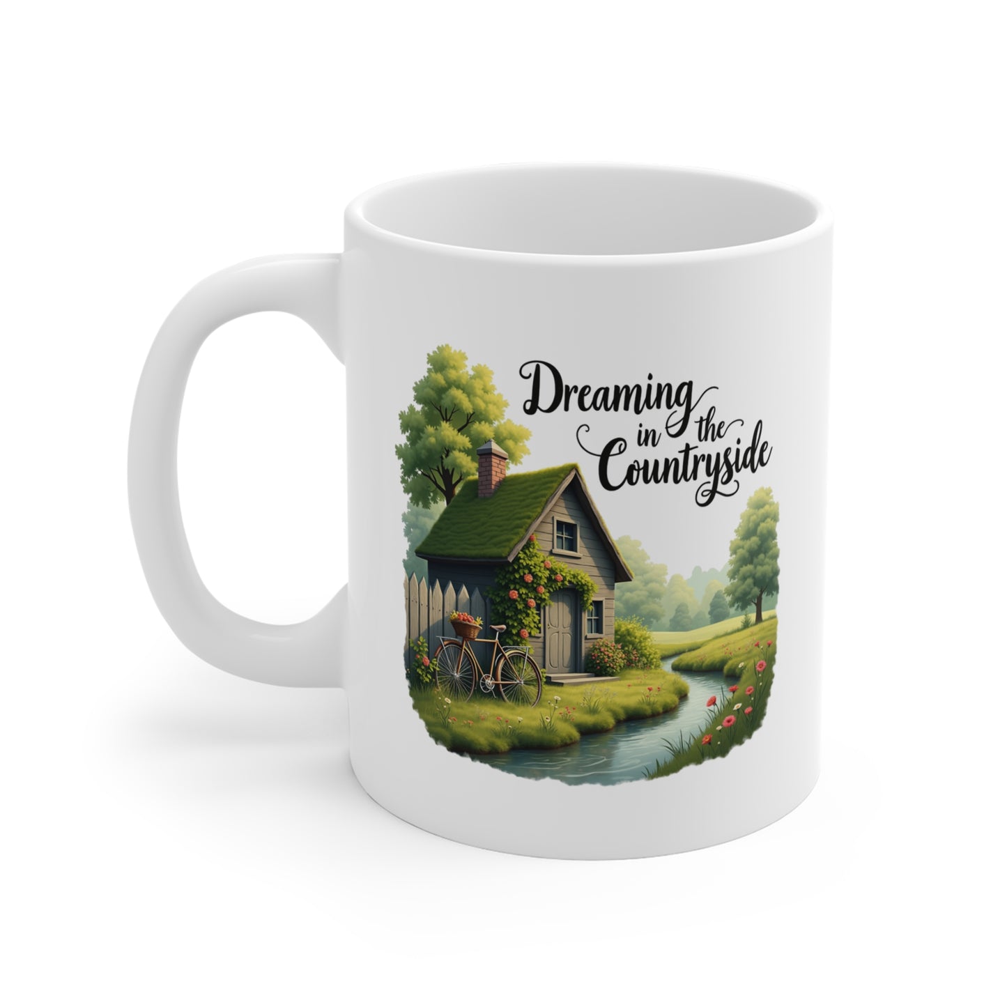 Farmhouse Coffee Mug 11oz, Countryside Dream Cup