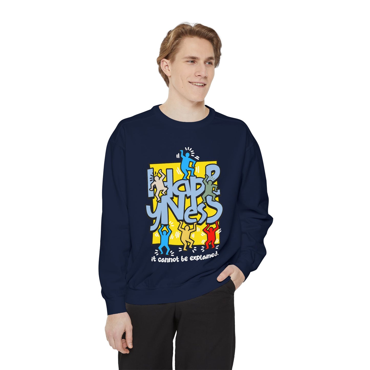 Garment-Dyed Sweatshirt - Way to Happiness Design