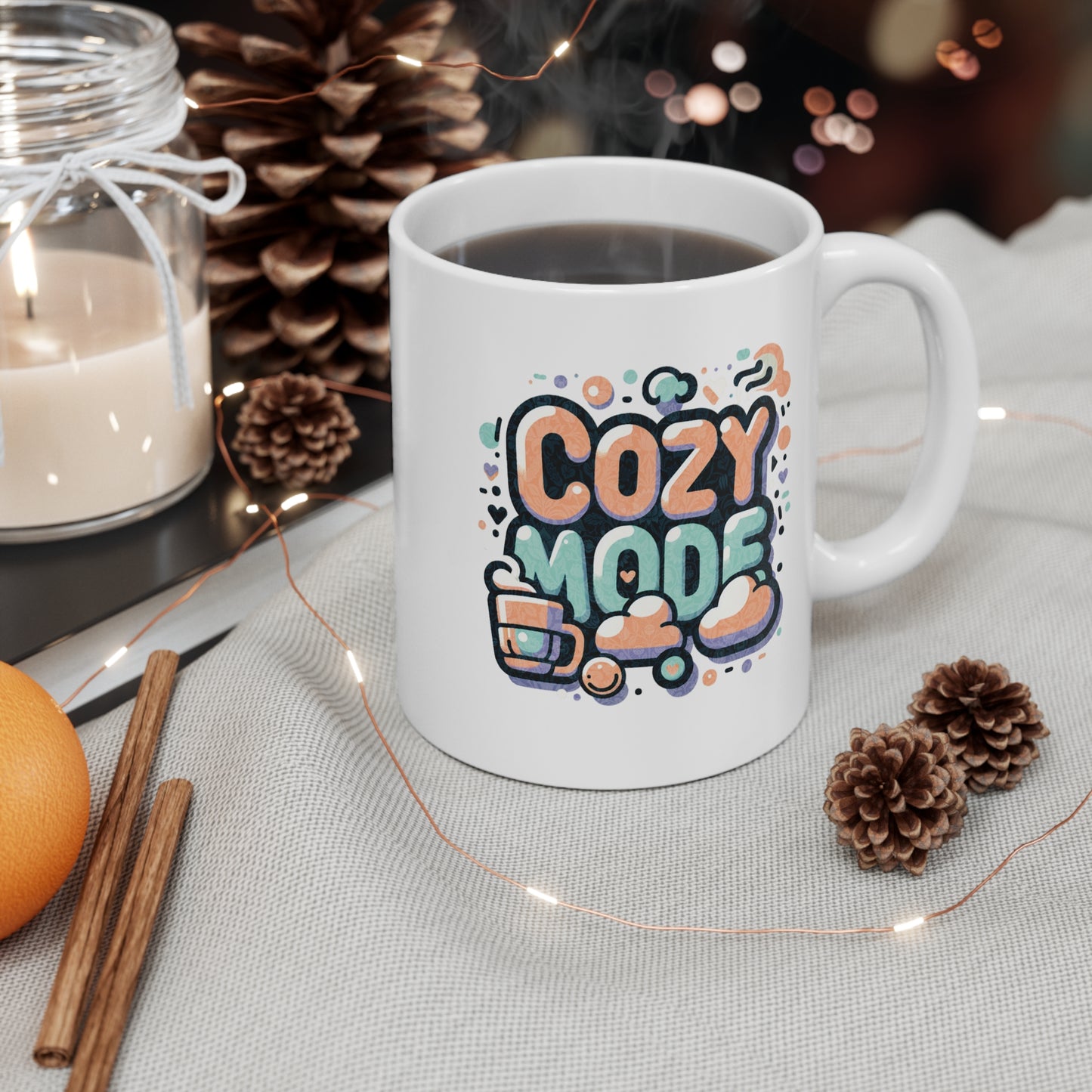 Mug - Cozy Mode 11oz Coffee Cup for Relaxing Days
