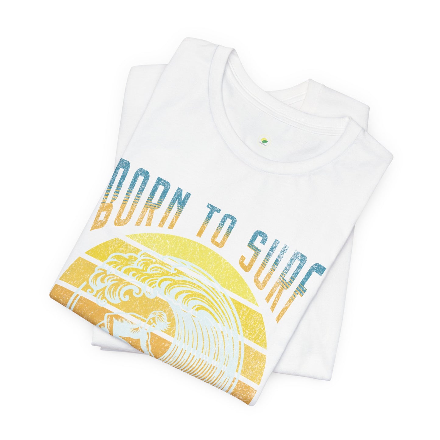Surf Short Sleeve Tee - Born to Surf Design
