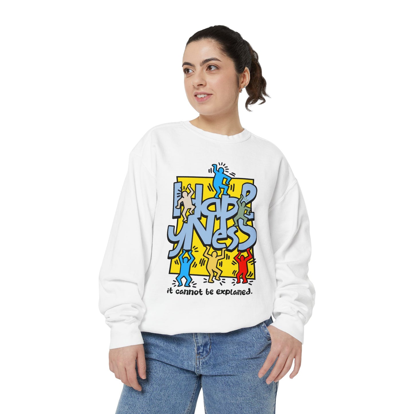 Garment-Dyed Sweatshirt - Way to Happiness Design