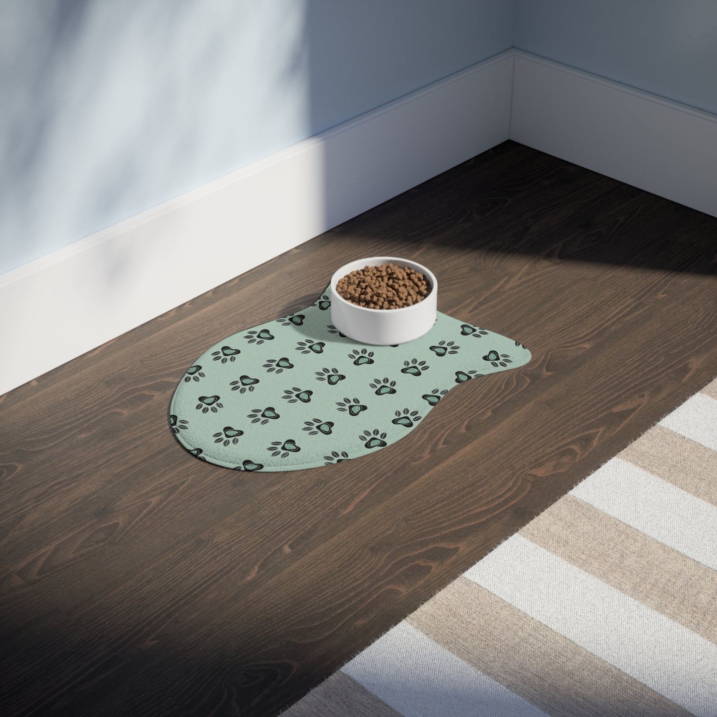 Pet Feeding Mat - Eucalyptus Design