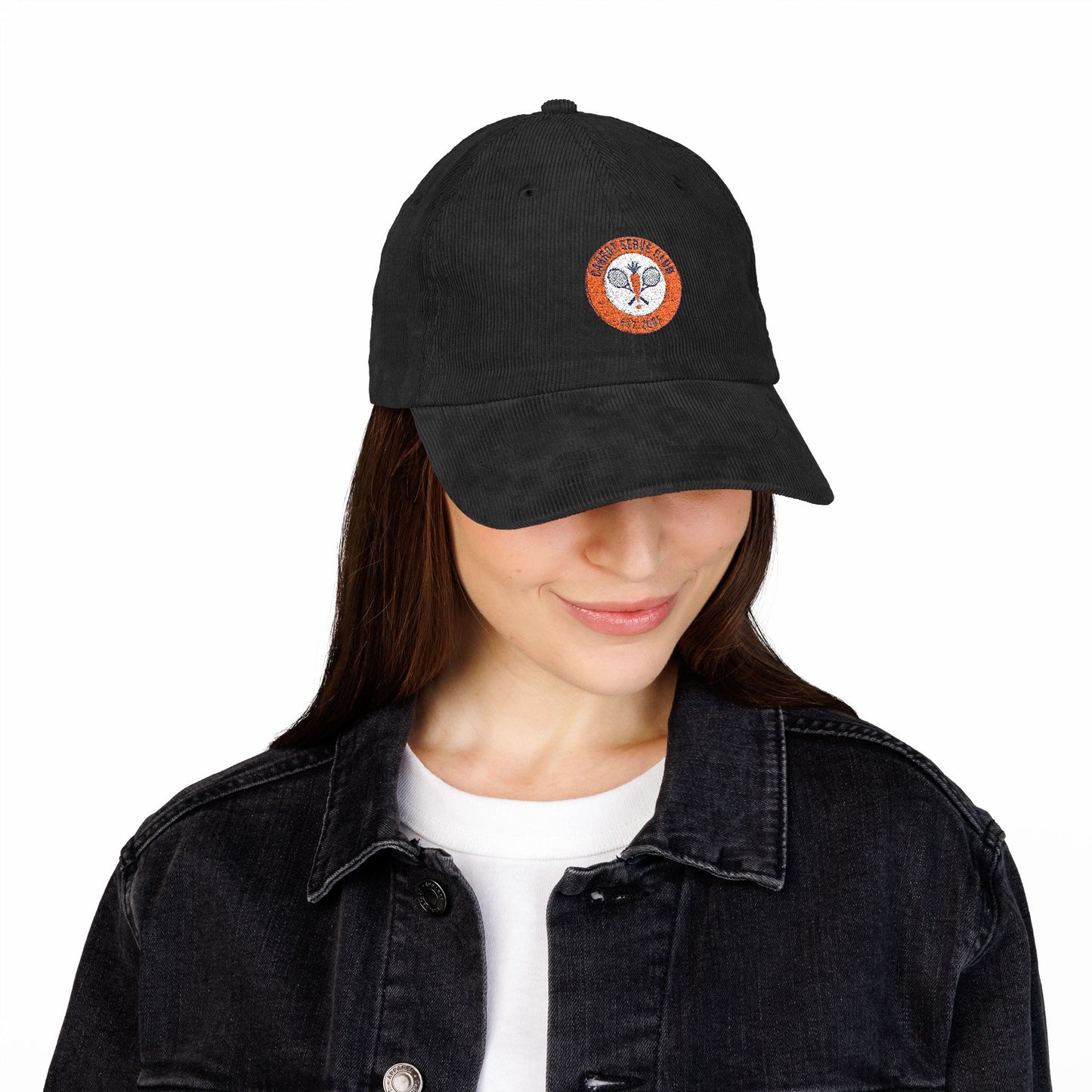 Embroidered Corduroy Cap