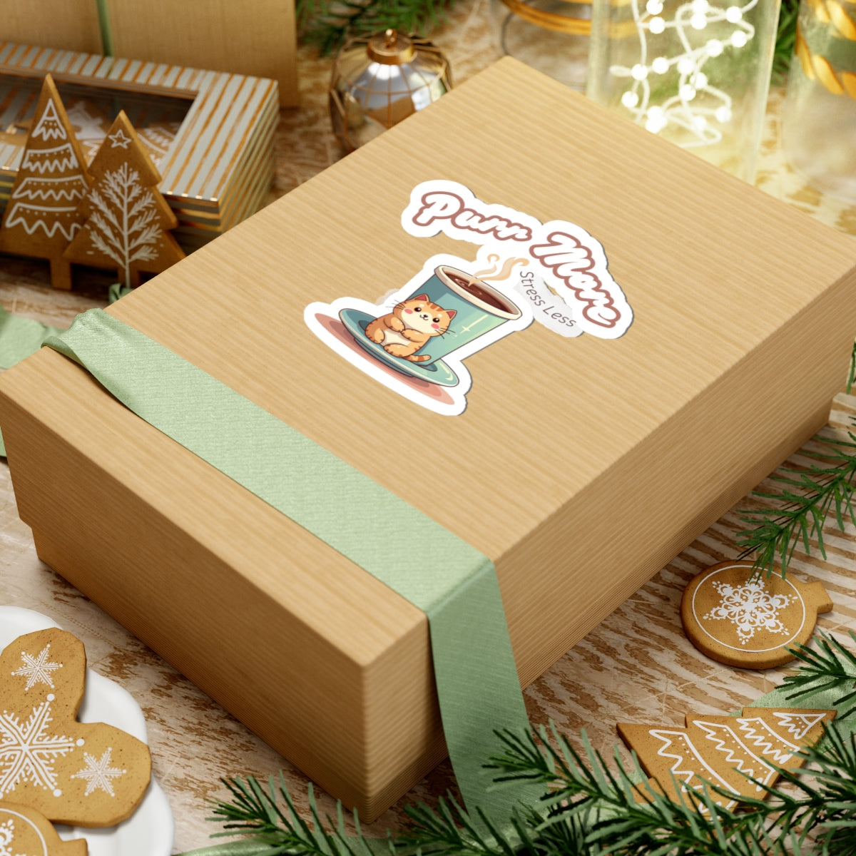 Stickers for Coffee and Cats Lovers