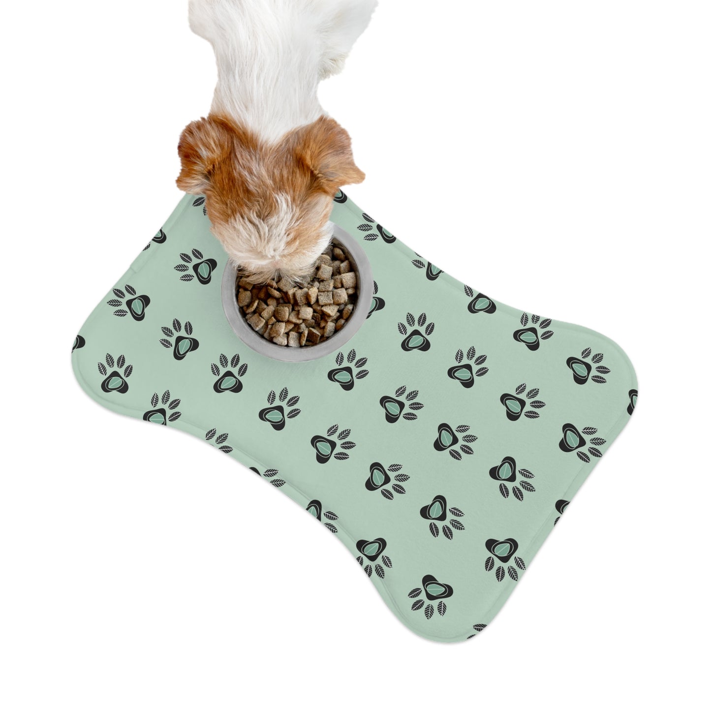 Pet Feeding Mat - Eucalyptus Design