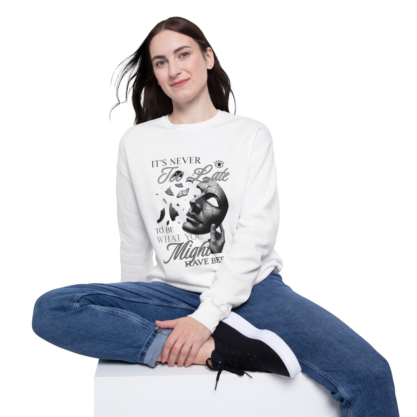 Drop Shoulder Sweatshirt - Be Yourself