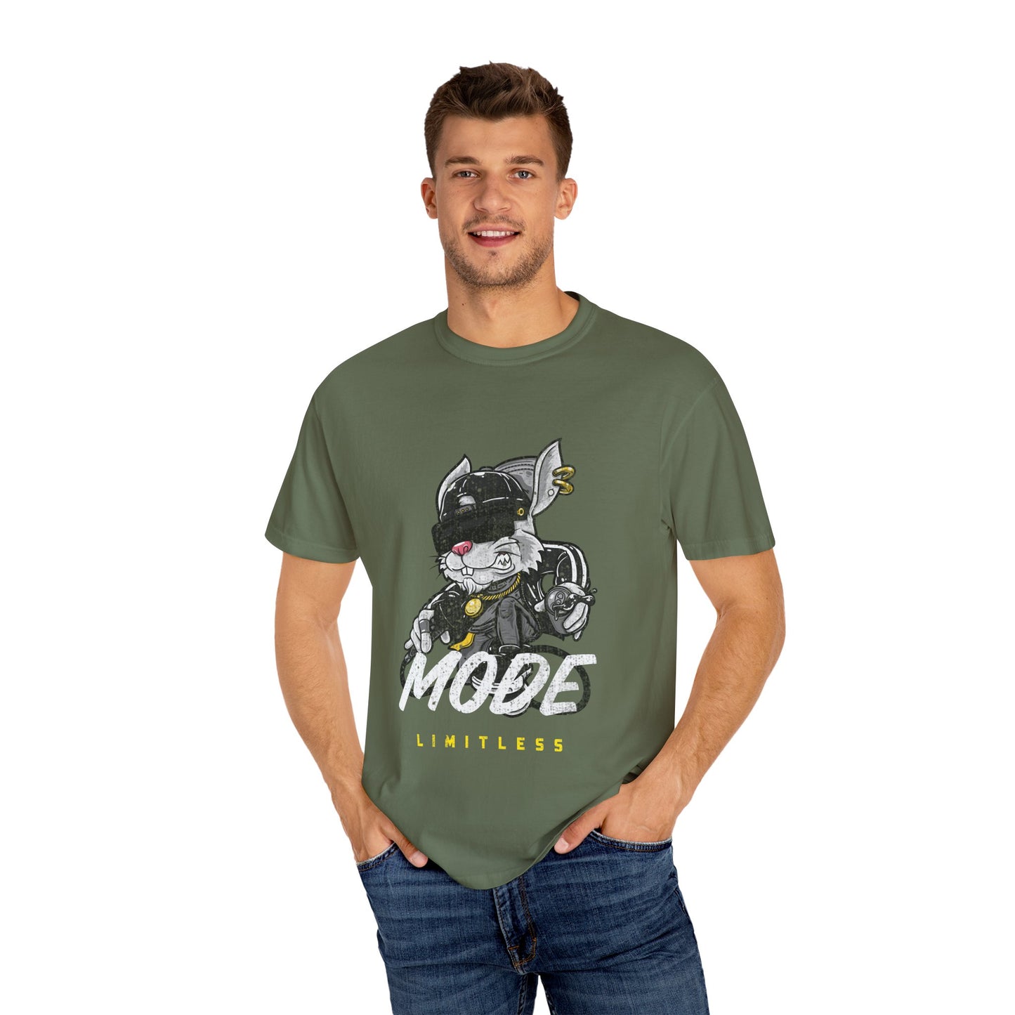 T-Shirt Limitless Mode Unisex Garment-Dyed Tee