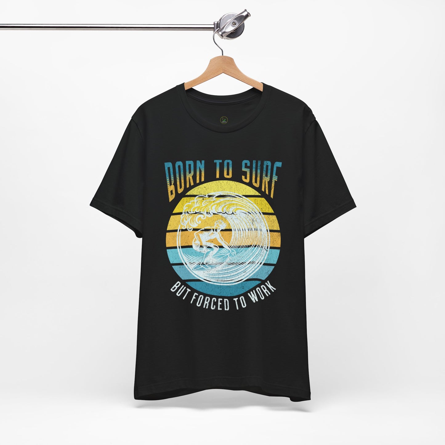Surf Short Sleeve Tee - Born to Surf Design