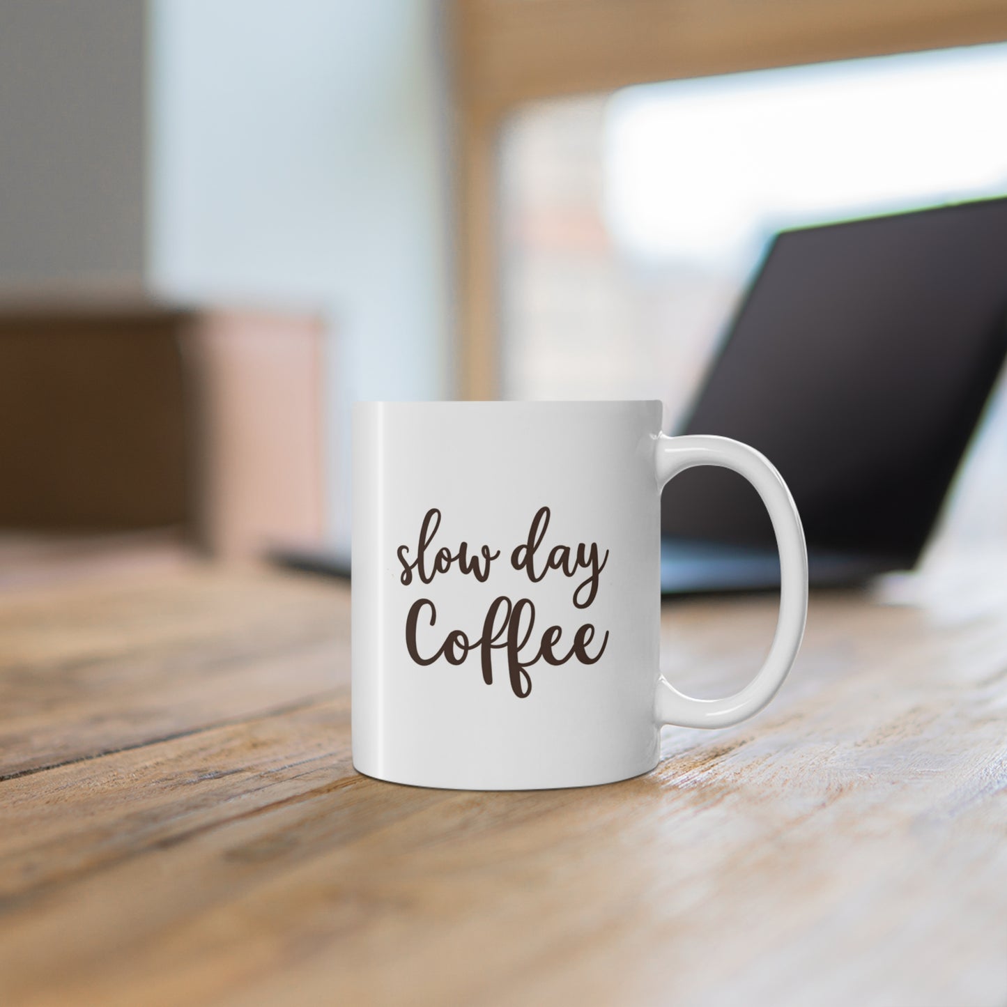 Mug Coffee 11oz Slow Day Coffee Design