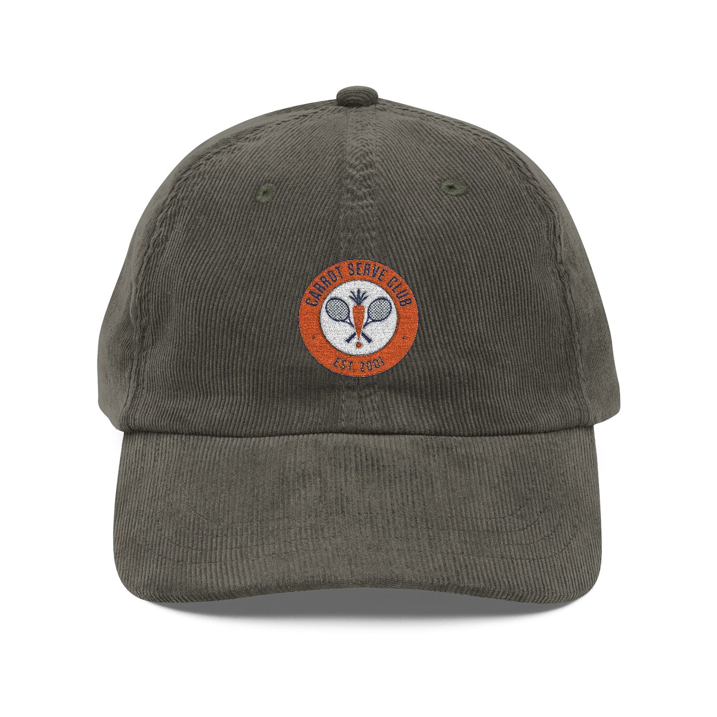 Embroidered Corduroy Cap