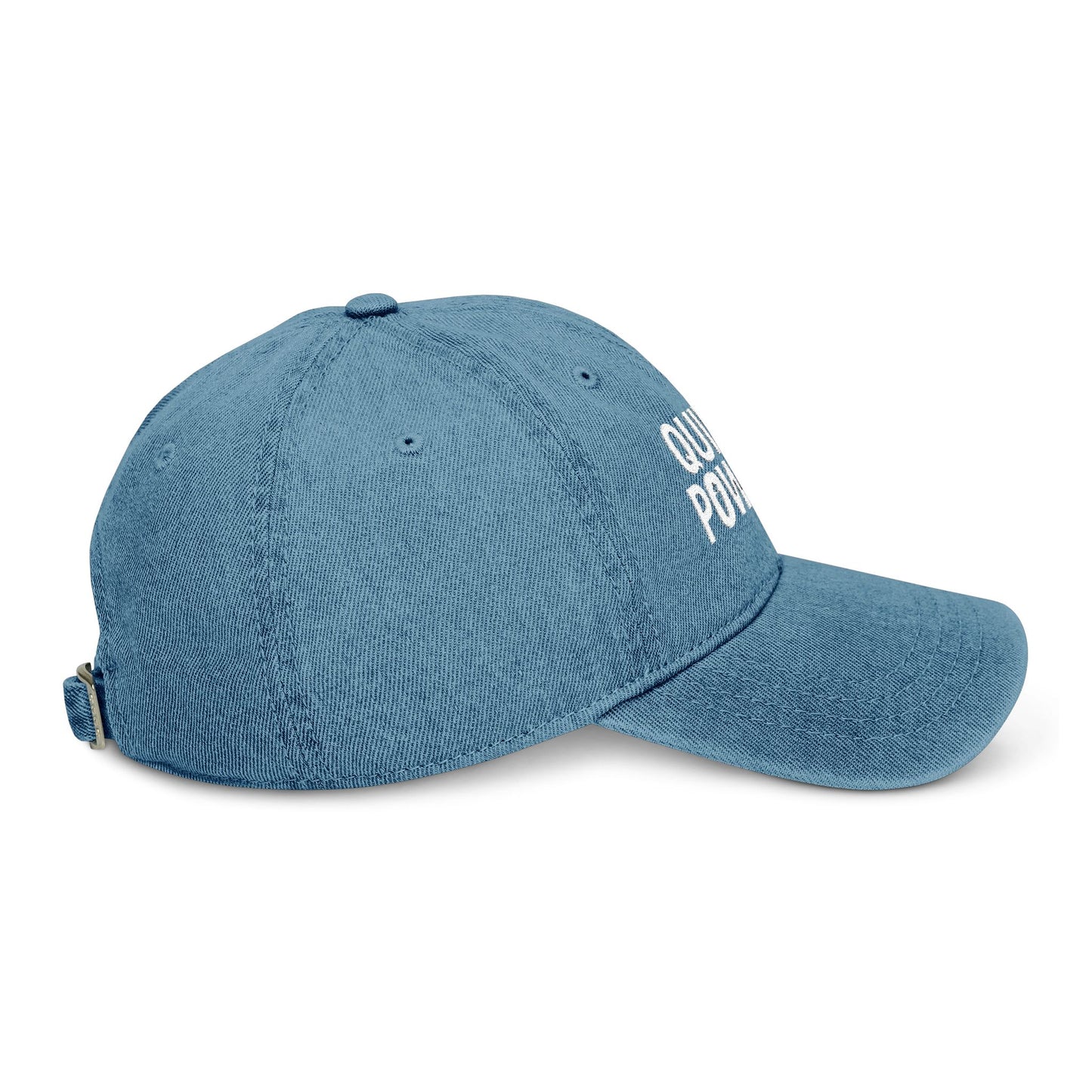 Embroidered Denim Hat for Tennis Lovers