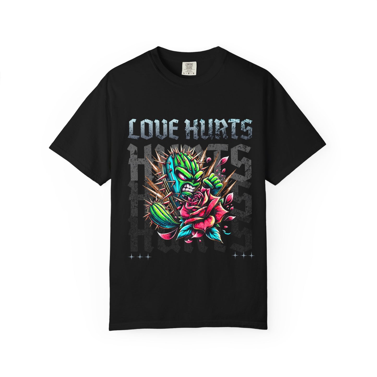T-Shirt Love Hurts Unisex Garment-Dyed