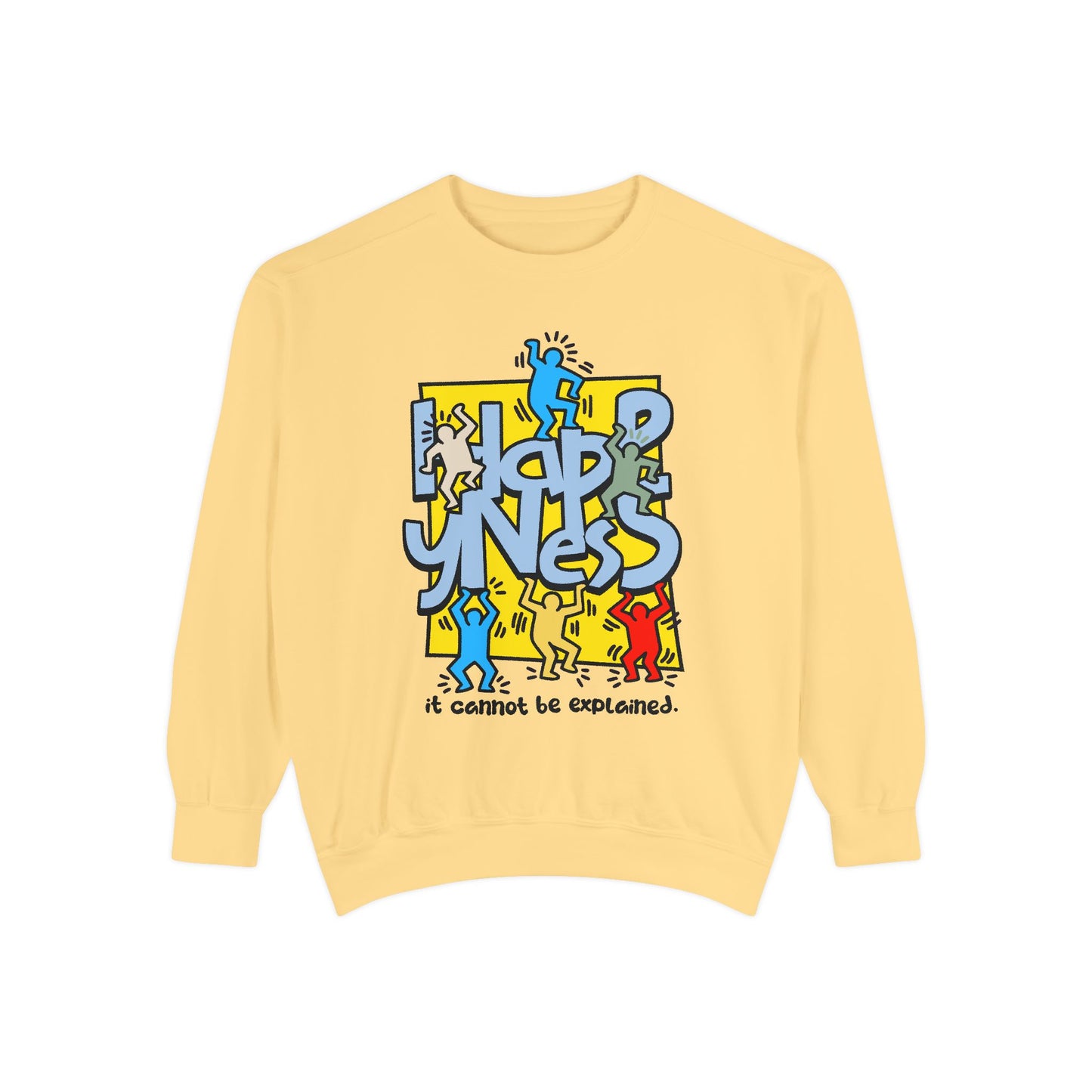 Garment-Dyed Sweatshirt - Way to Happiness Design