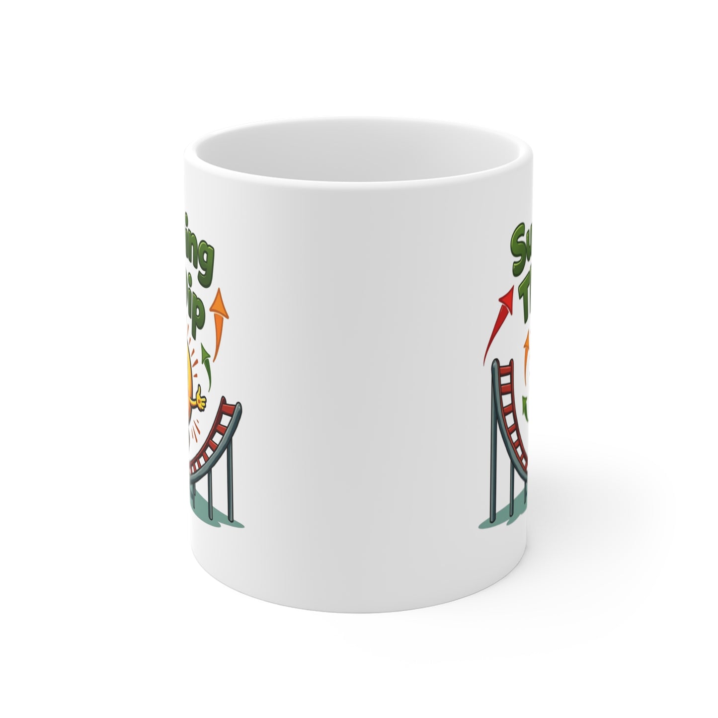 Motivational Mug 11oz - Surviving the Dip Coffee Cup