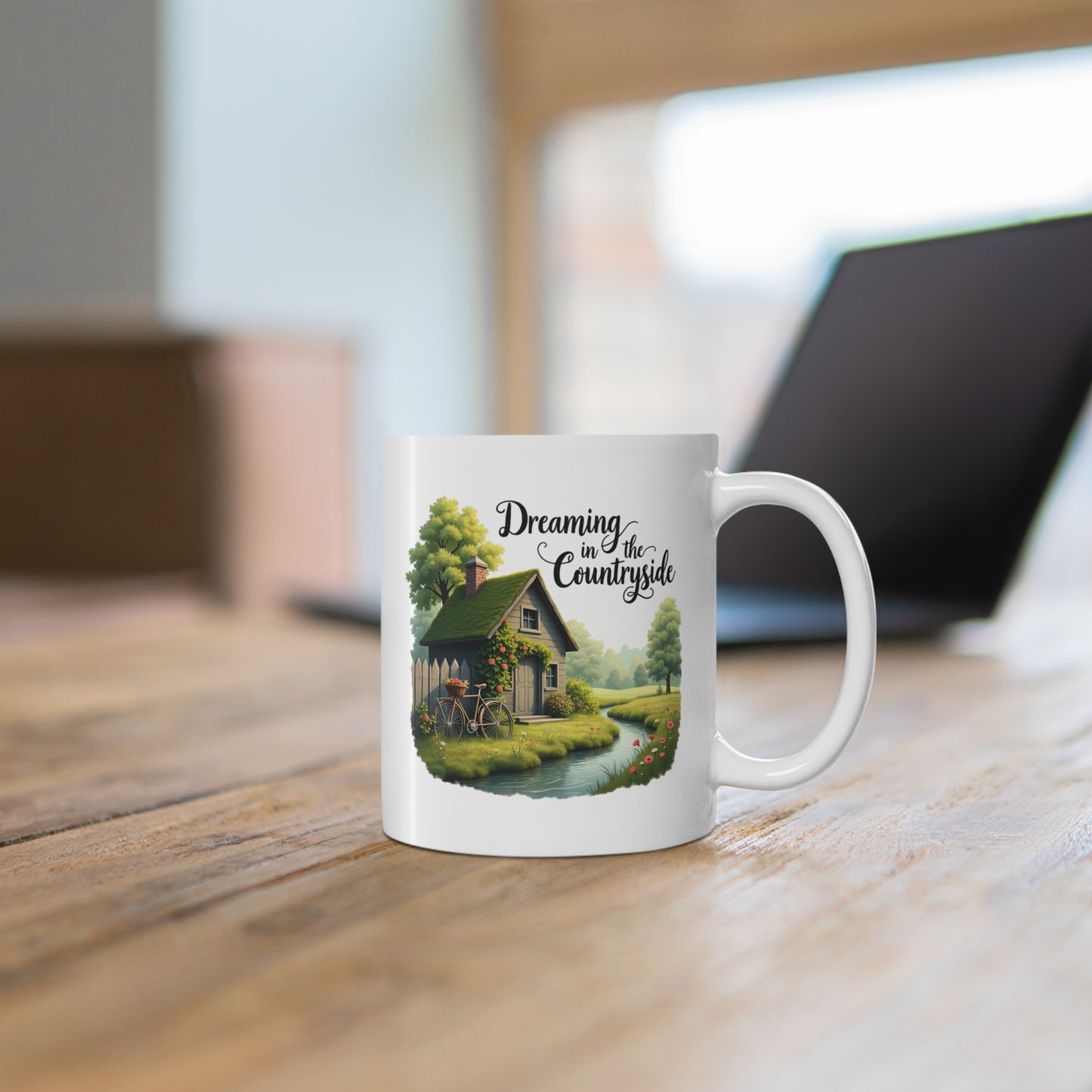 Farmhouse Coffee Mug 11oz, Countryside Dream Cup