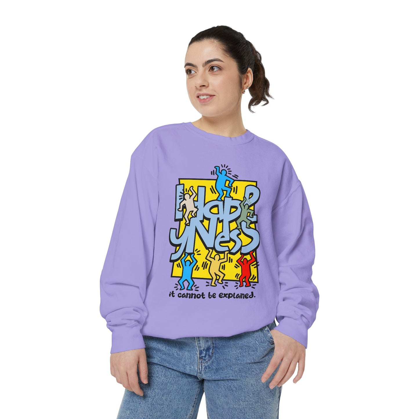 Garment-Dyed Sweatshirt - Way to Happiness Design