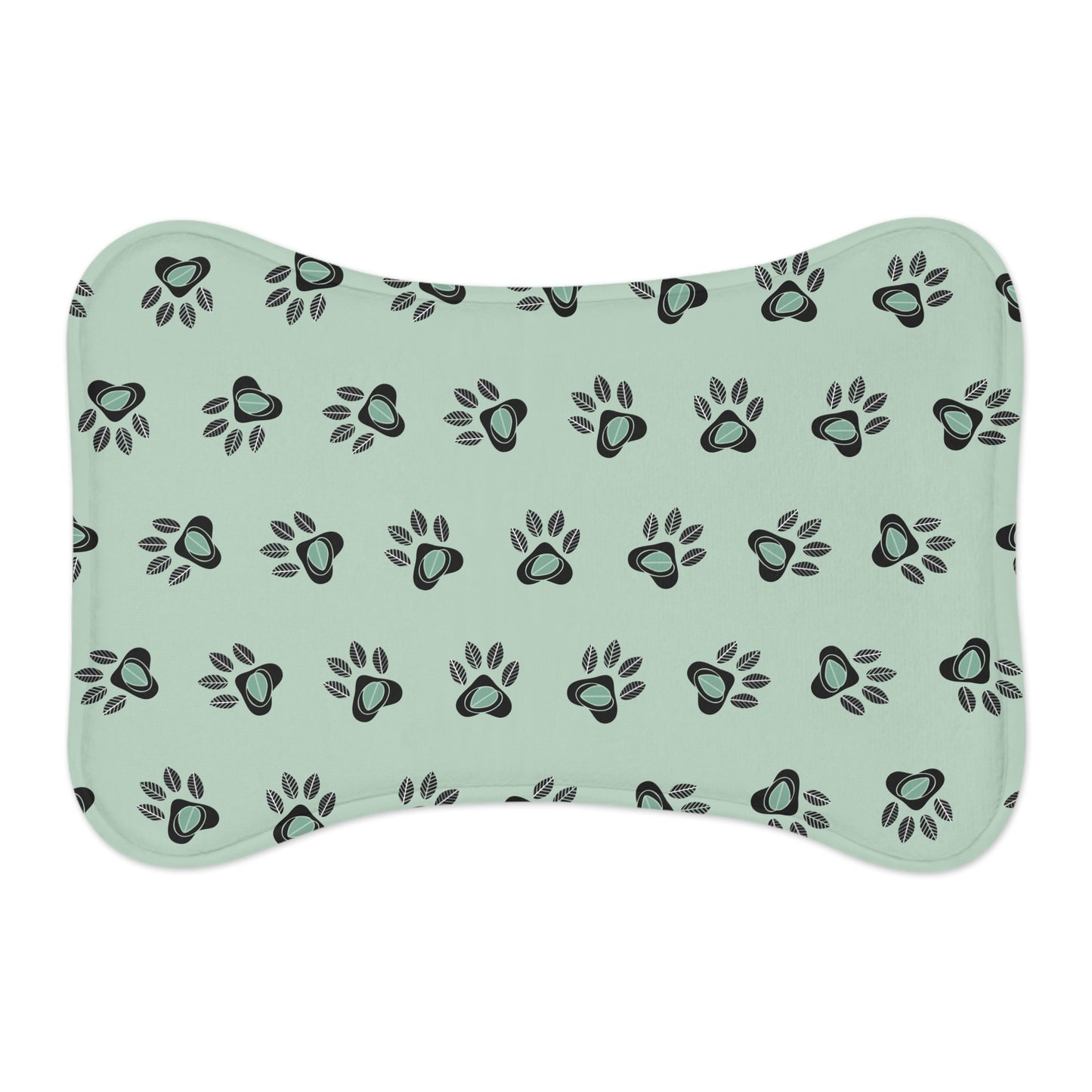 Pet Feeding Mat - Eucalyptus Design