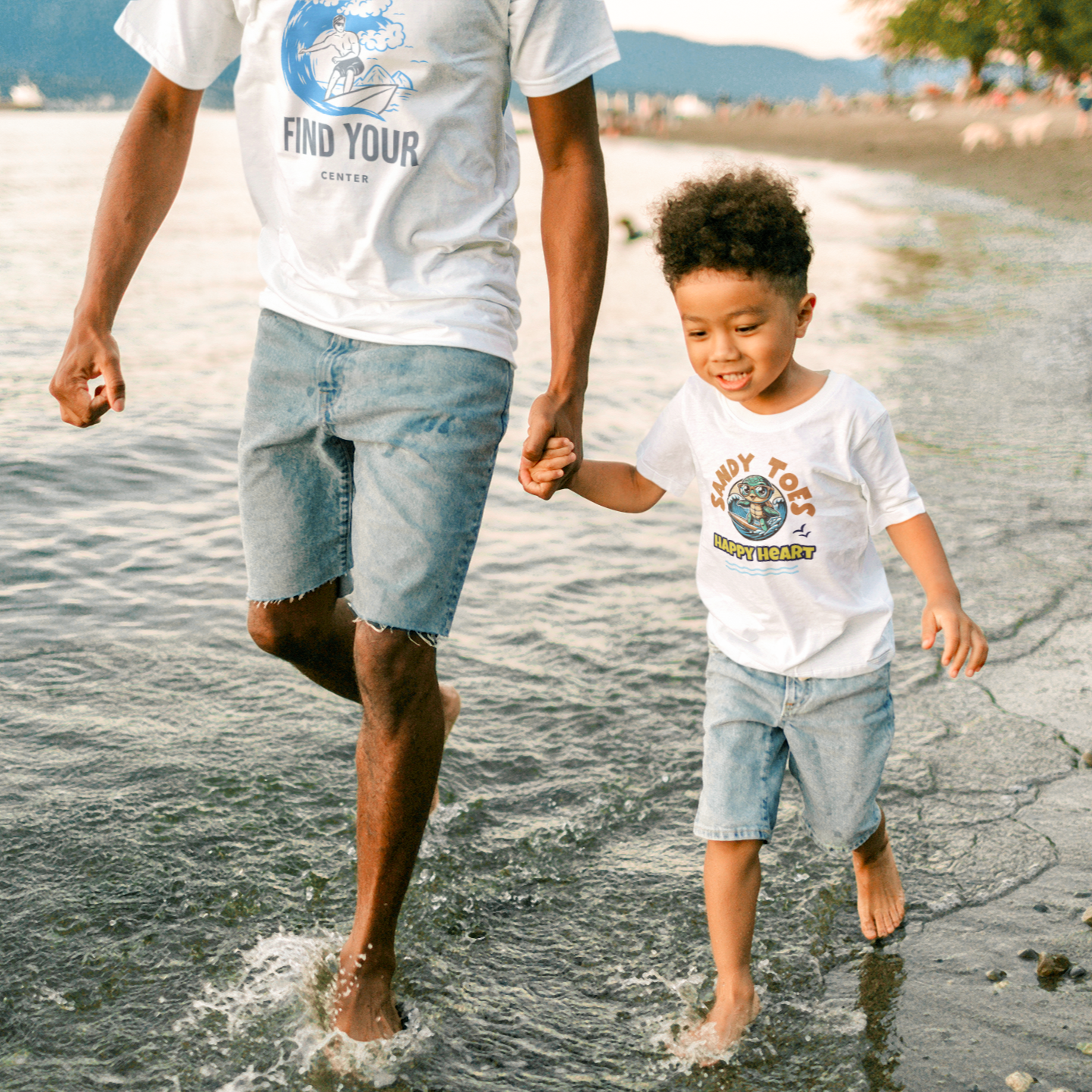 Toddler Tee - Sandy Toes, Happy Heart