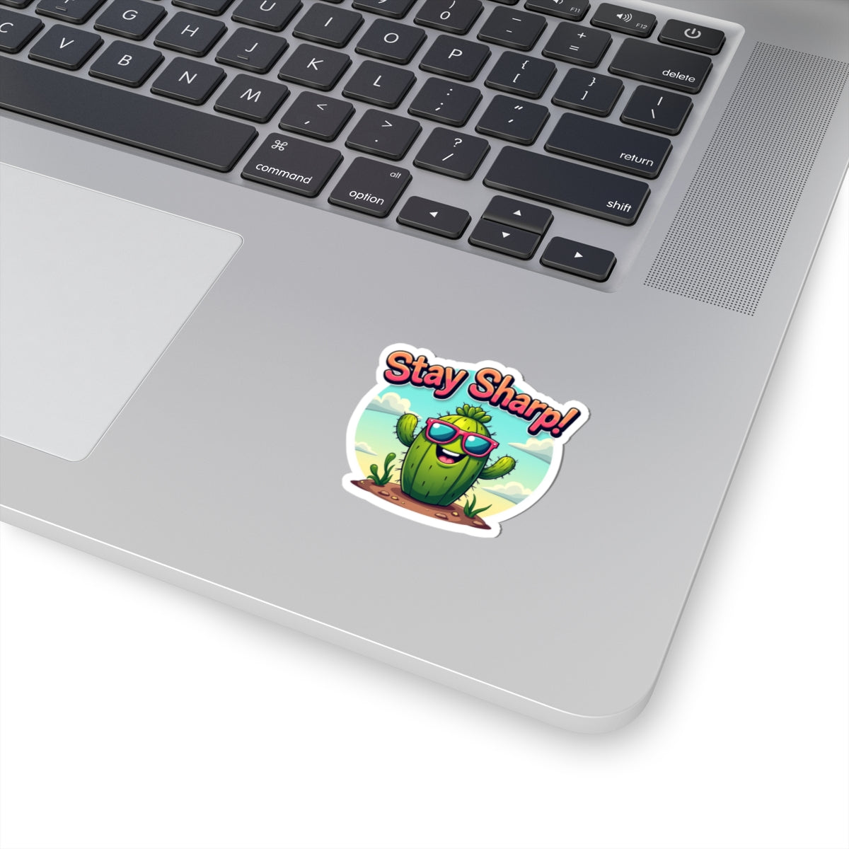 "Stay sharp" Typography Kiss-Cut Stickers