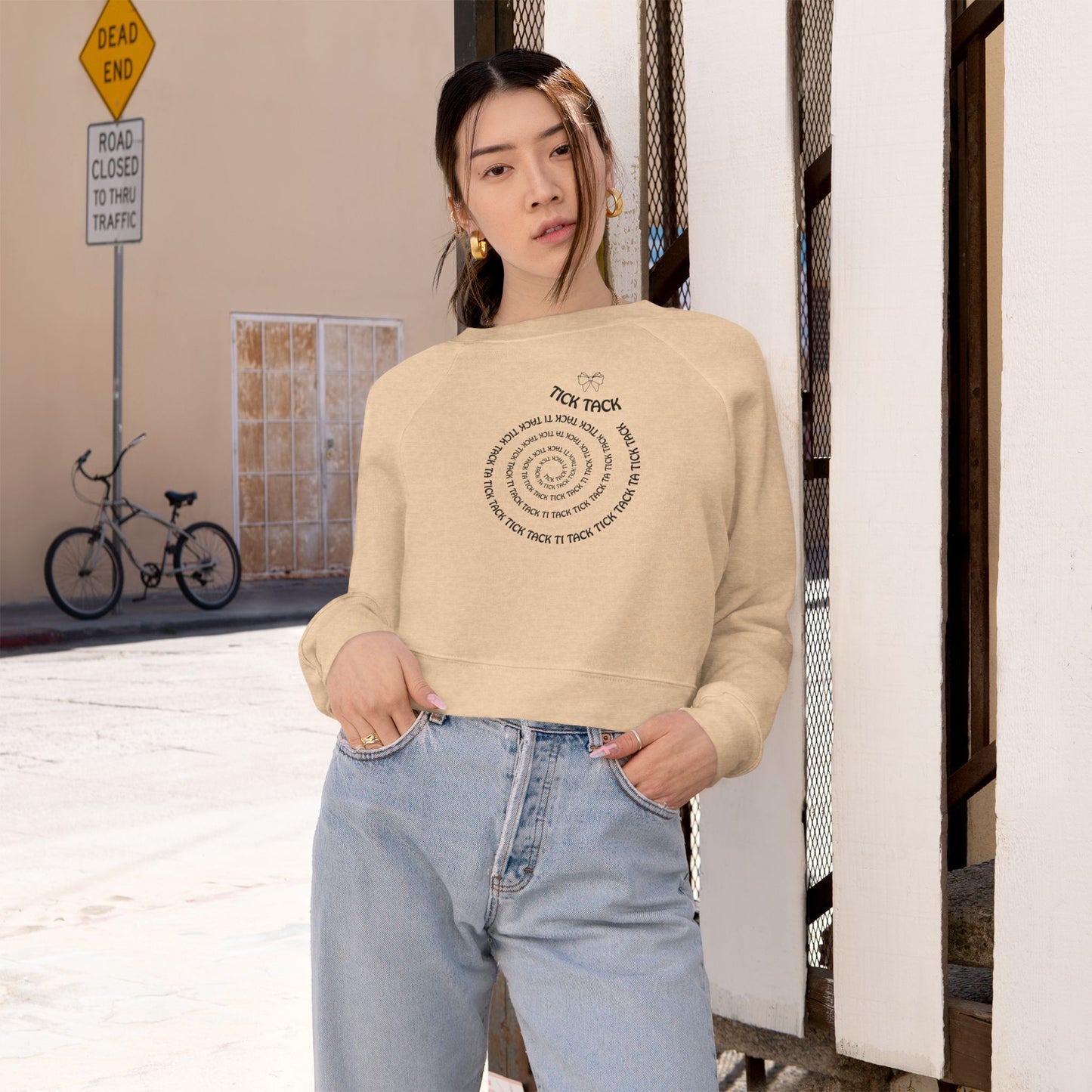 Trendy Women's Cropped Fleece Pullover, Cozy Sweatshirt for Casual Outfits, Perfect for Fall & Winter Wear, Gift for Her,