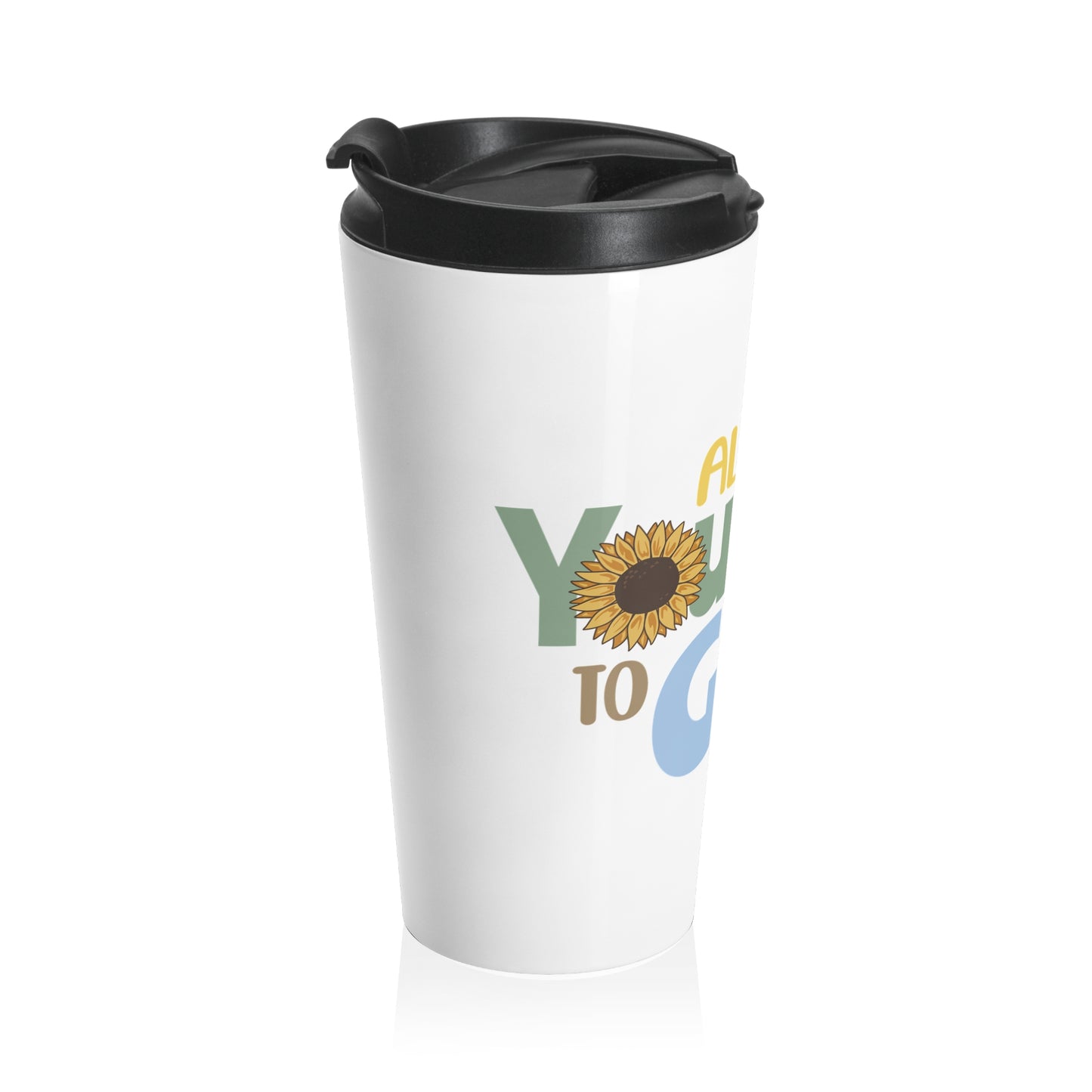 Inspirational Travel Mug Allow Yourself To Grow