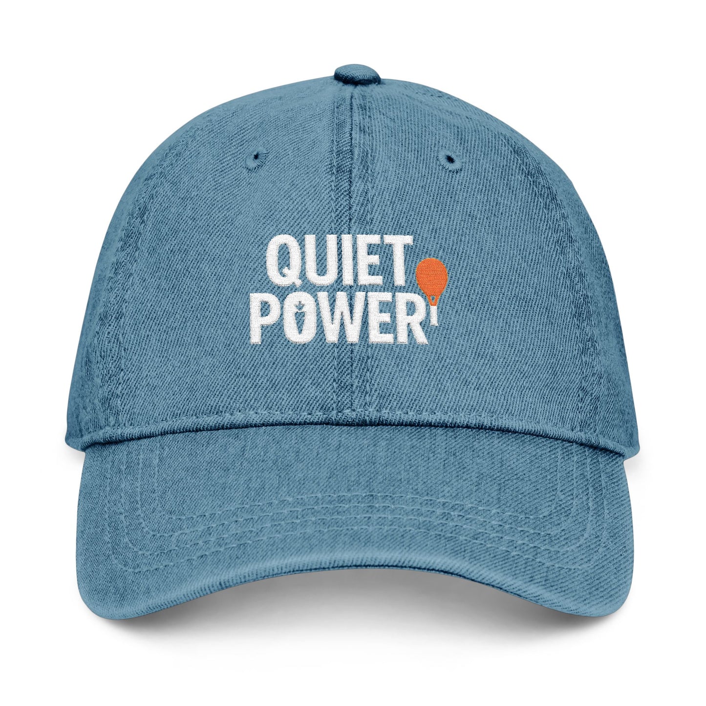 Embroidered Denim Hat for Tennis Lovers