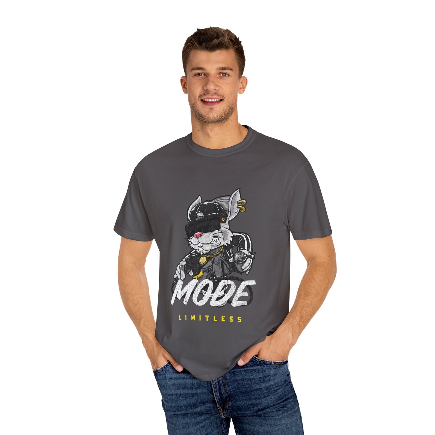 T-Shirt Limitless Mode Unisex Garment-Dyed Tee