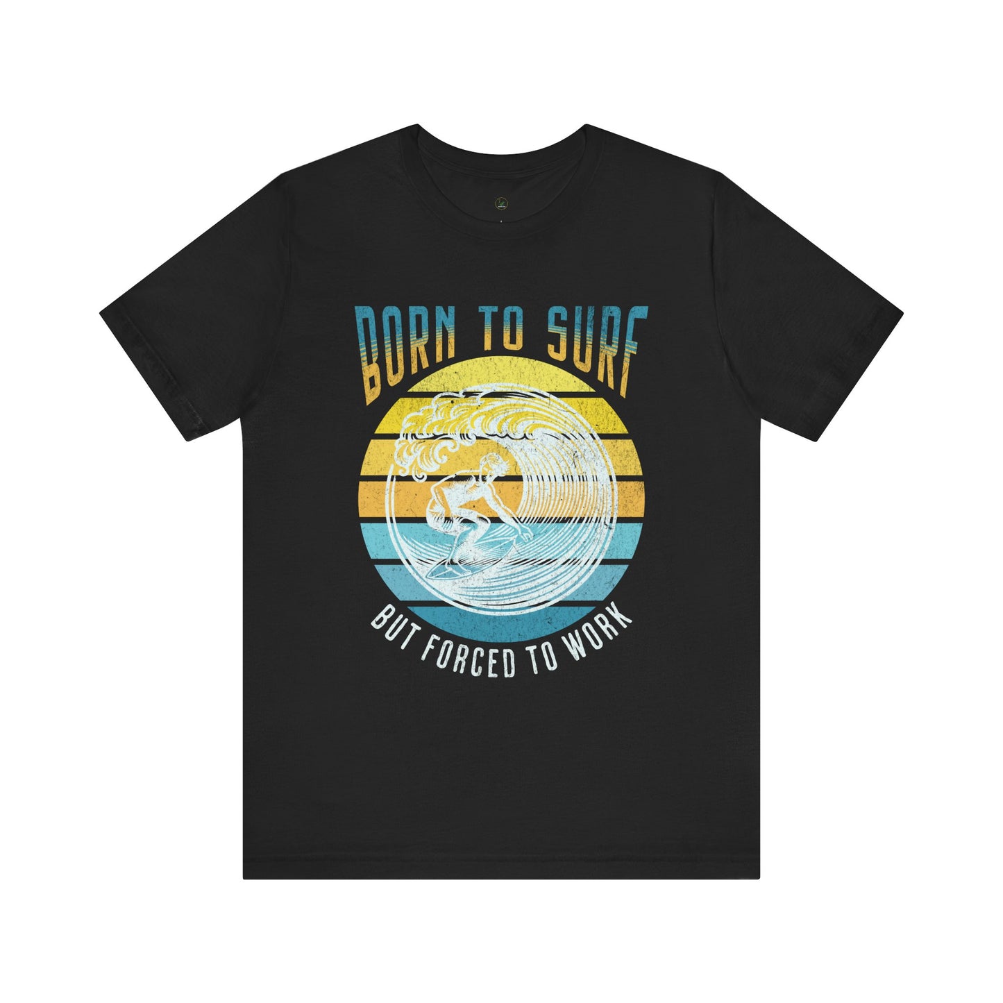 Surf Short Sleeve Tee - Born to Surf Design