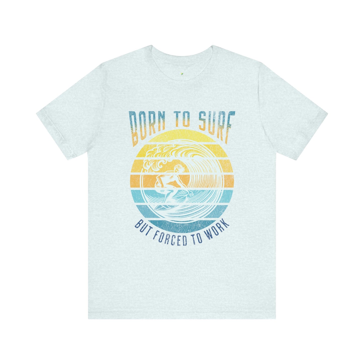Surf Short Sleeve Tee - Born to Surf Design