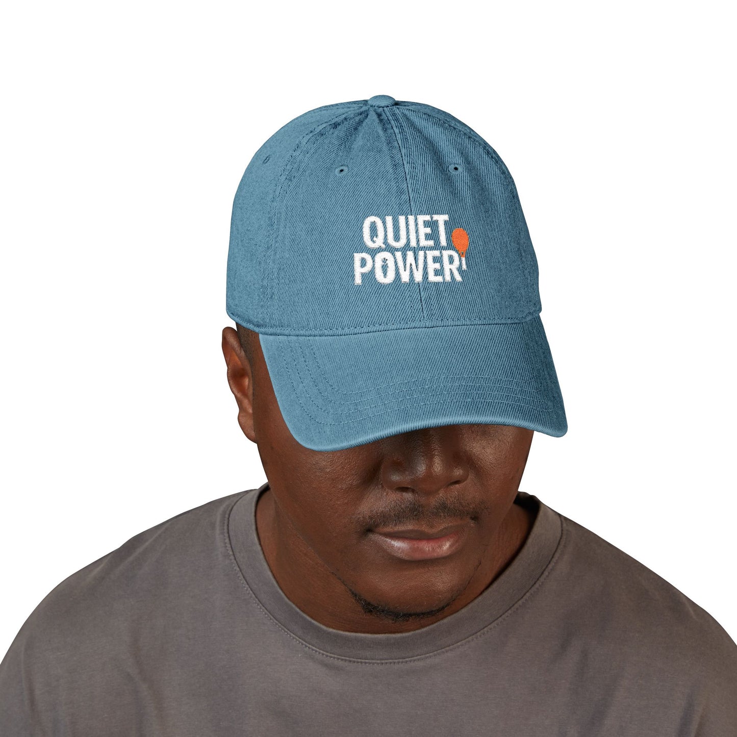 Embroidered Denim Hat for Tennis Lovers
