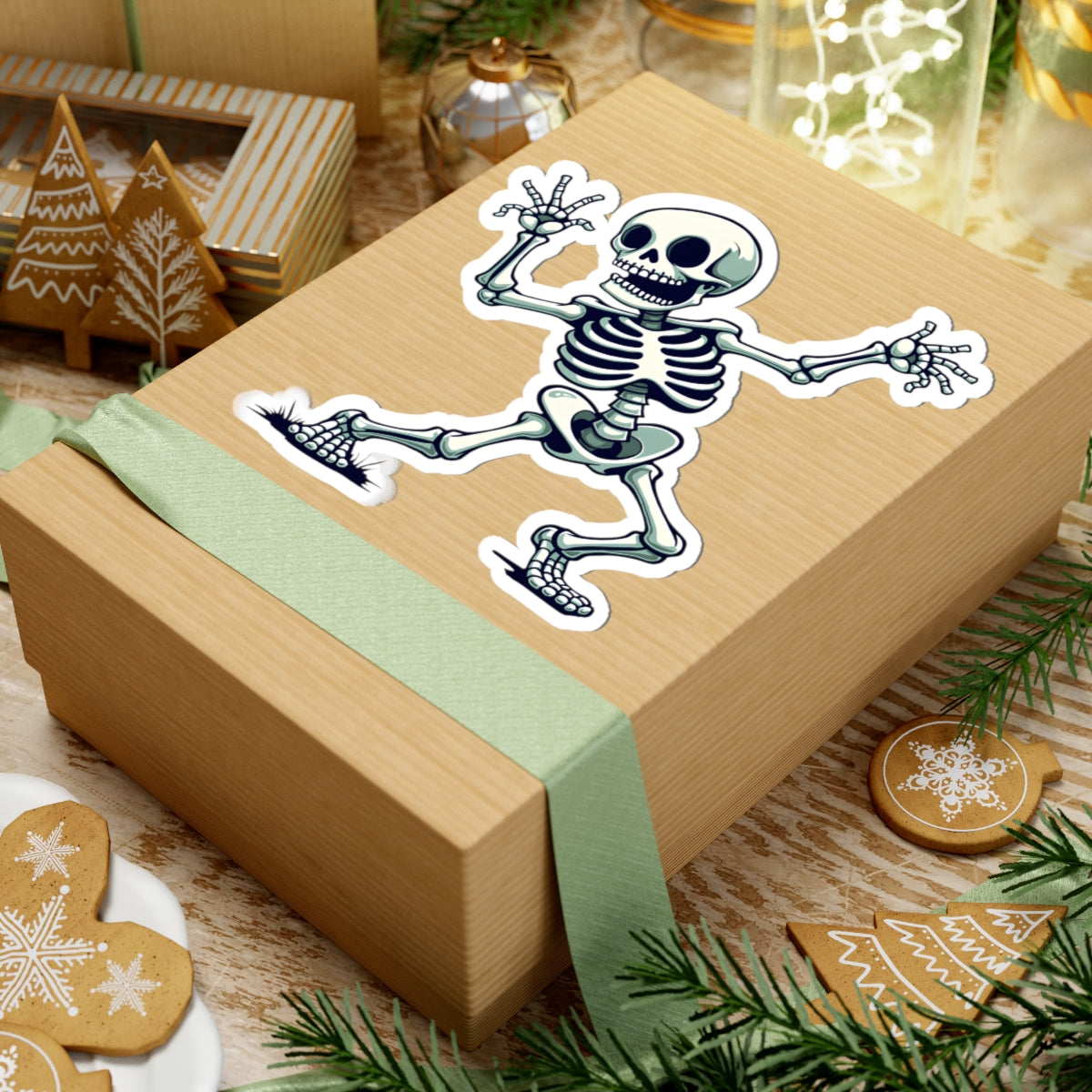 Halloween Kiss-Cut Stickers - Skeleton Design