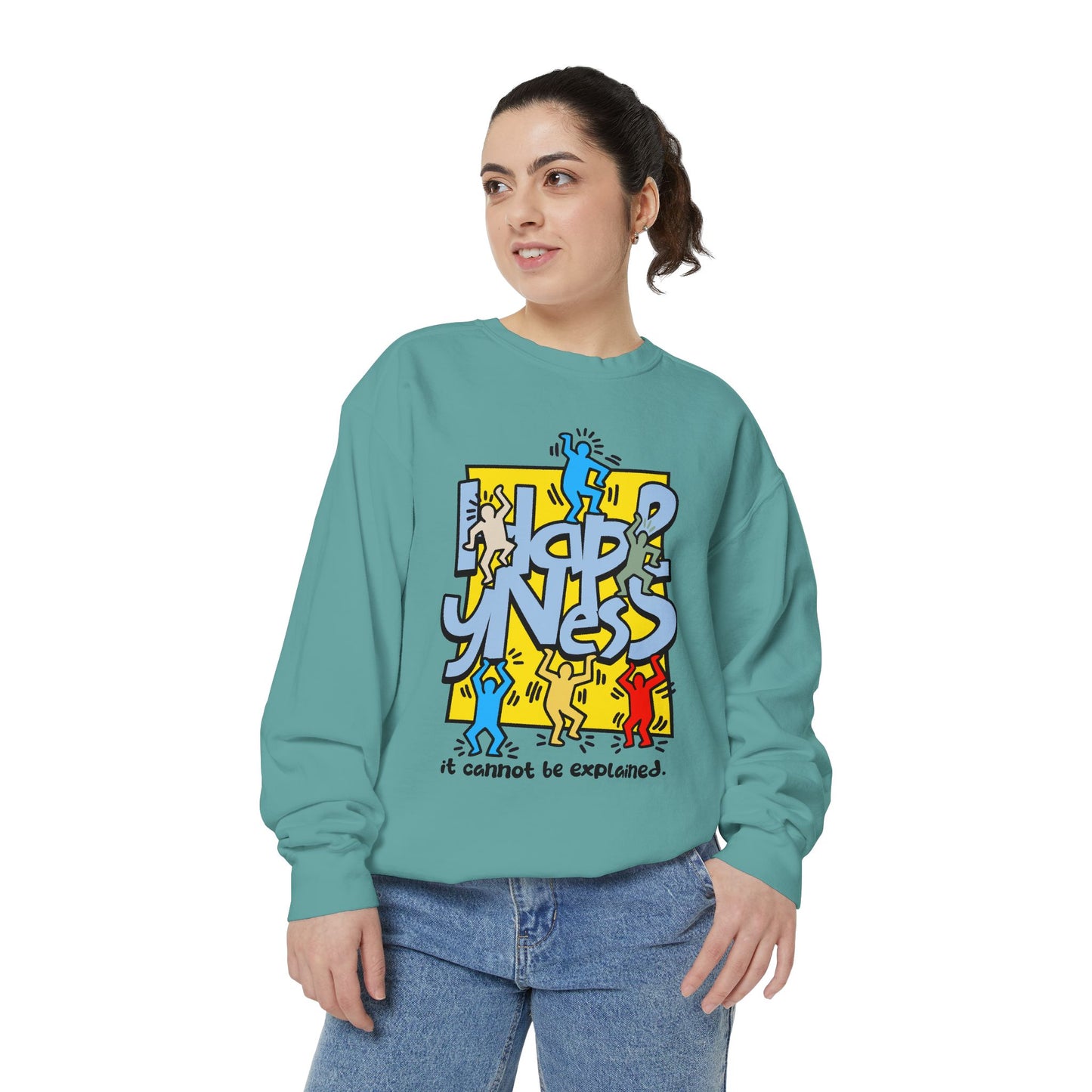 Garment-Dyed Sweatshirt - Way to Happiness Design
