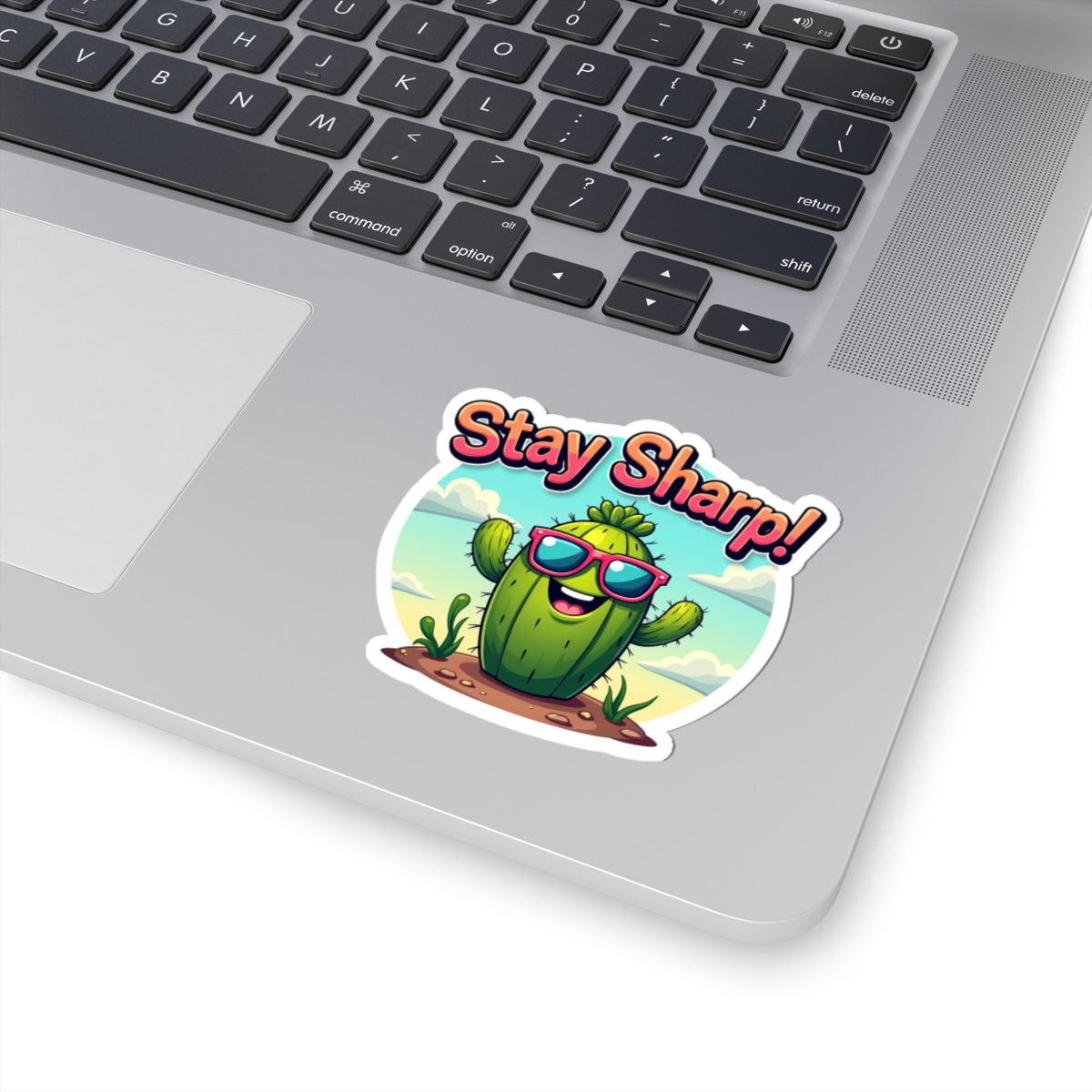"Stay sharp" Typography Kiss-Cut Stickers