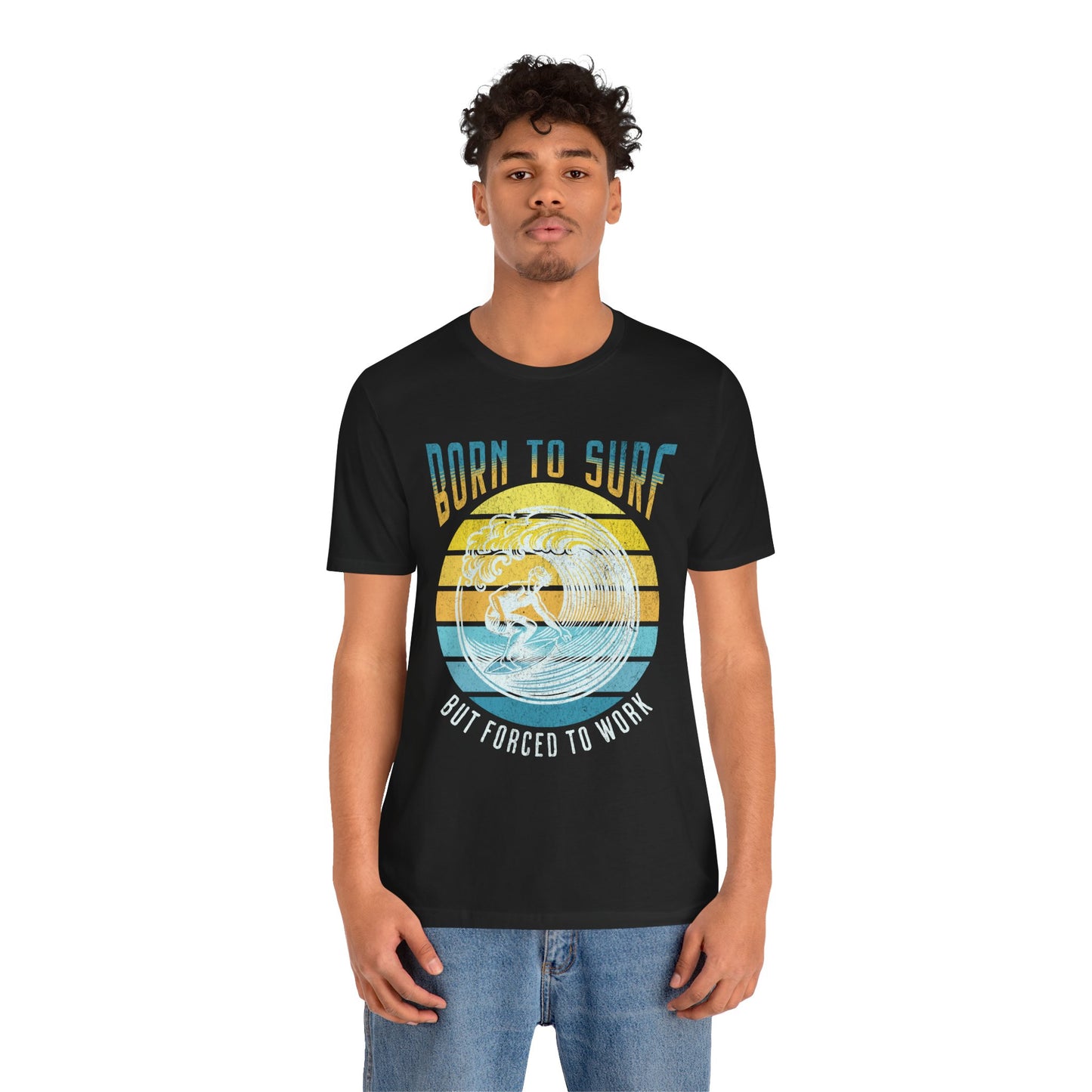 Surf Short Sleeve Tee - Born to Surf Design