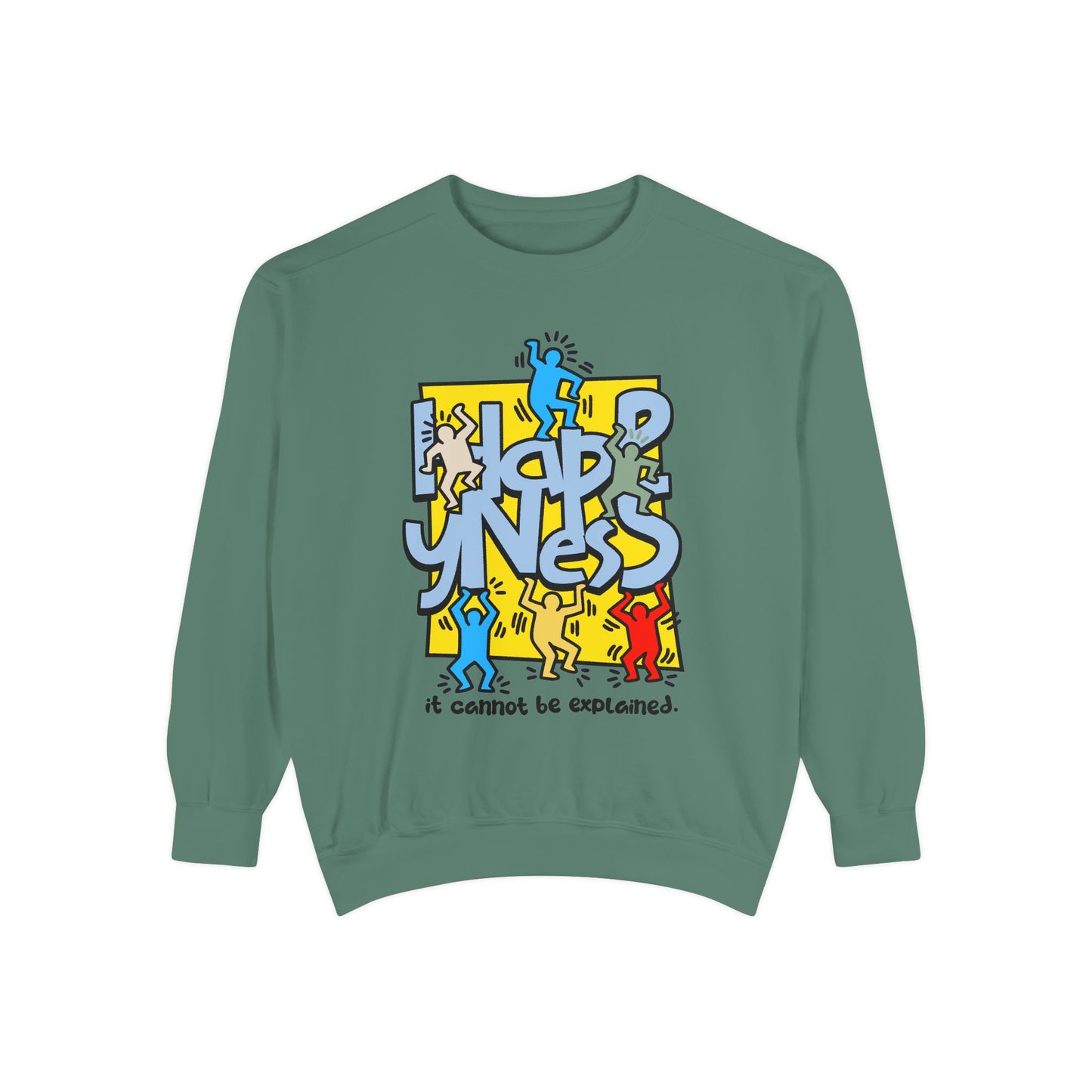 Garment-Dyed Sweatshirt - Way to Happiness Design