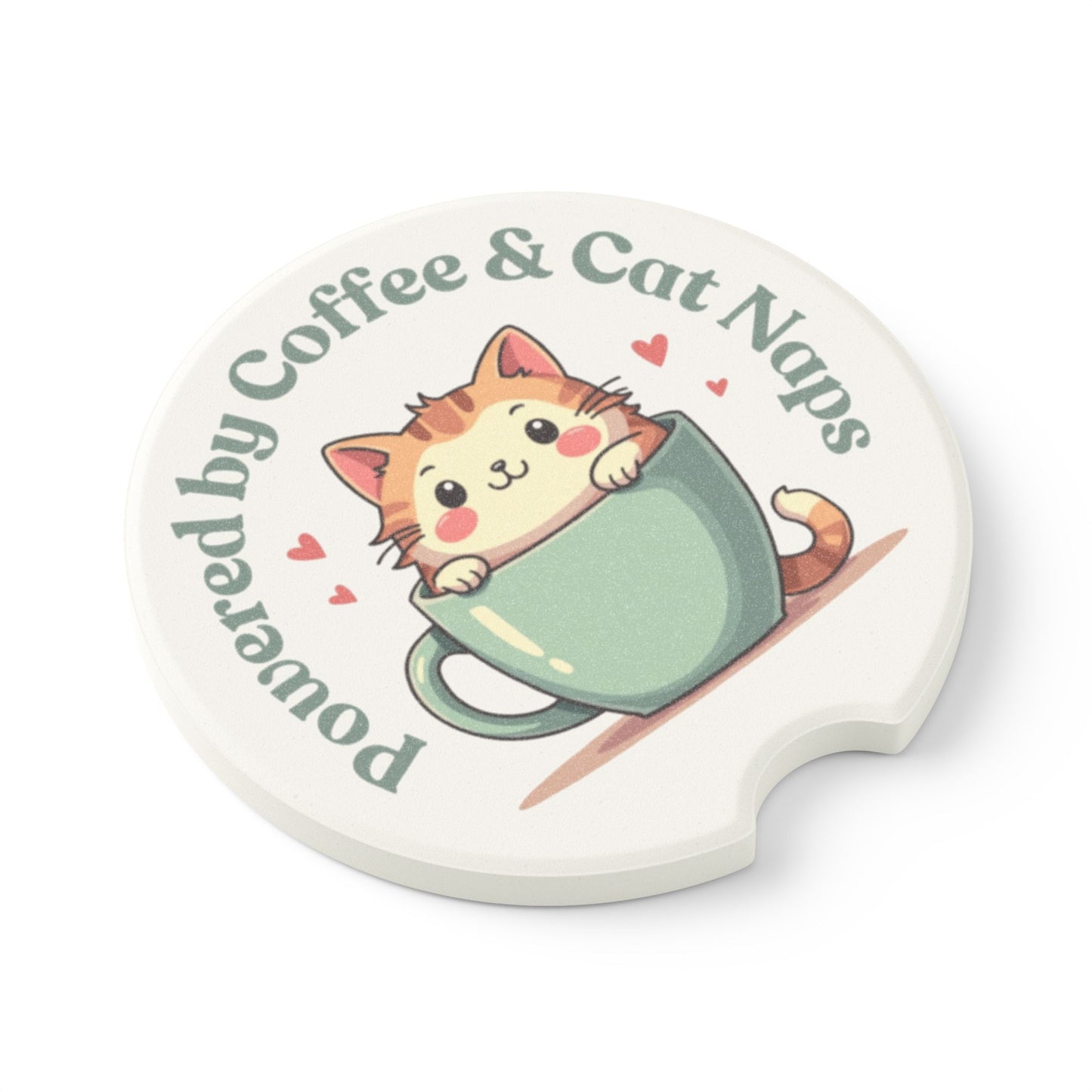 Car Coaster for Coffee and Cats Lovers