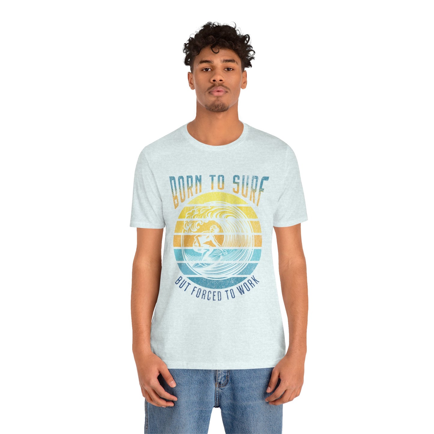Surf Short Sleeve Tee - Born to Surf Design