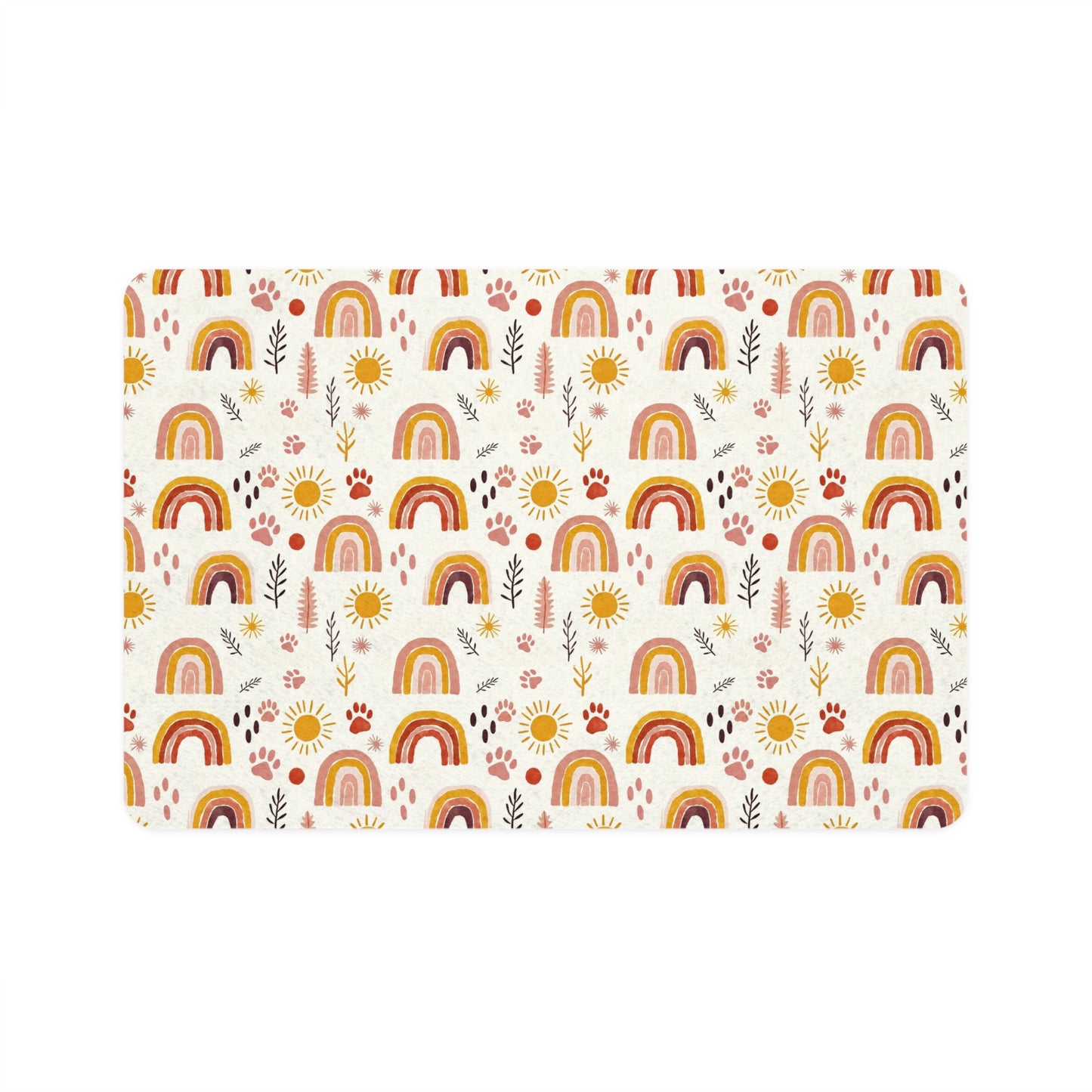 Pet Food Mat Rainbow