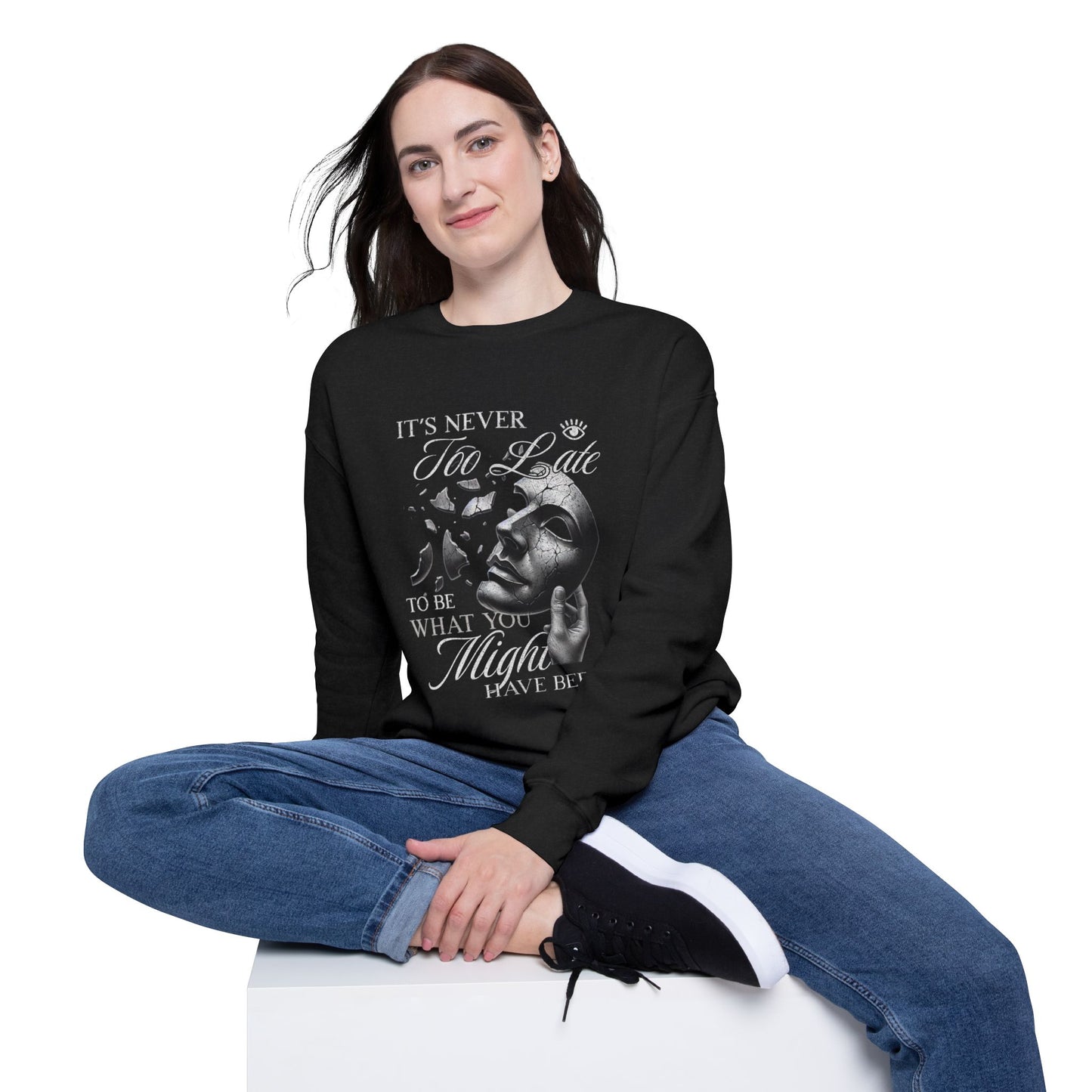 Drop Shoulder Sweatshirt - Be Yourself
