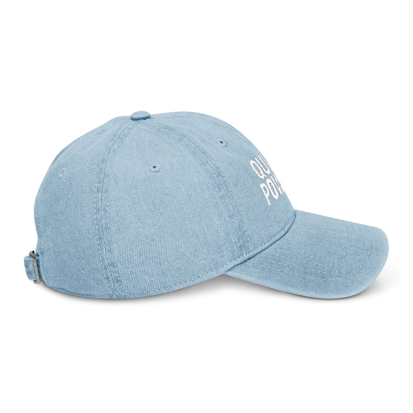 Embroidered Denim Hat for Tennis Lovers