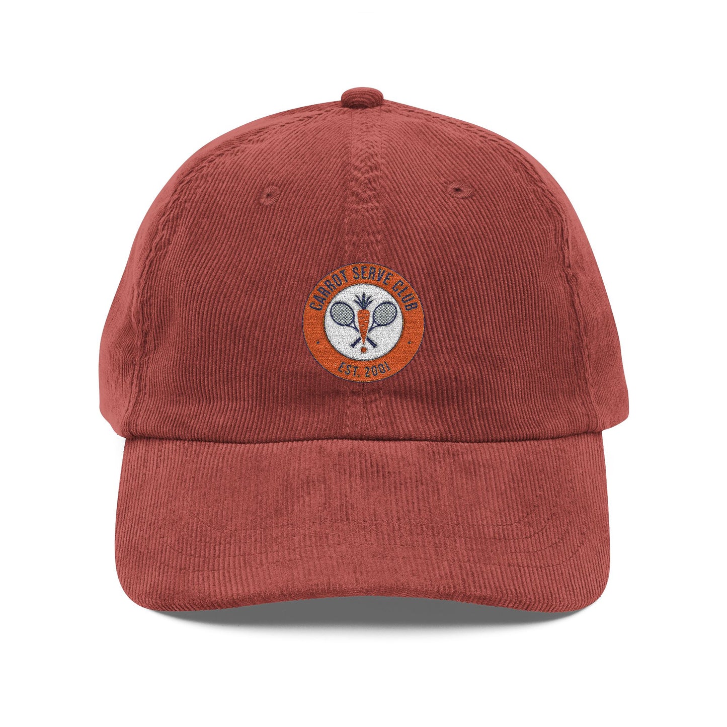 Embroidered Corduroy Cap
